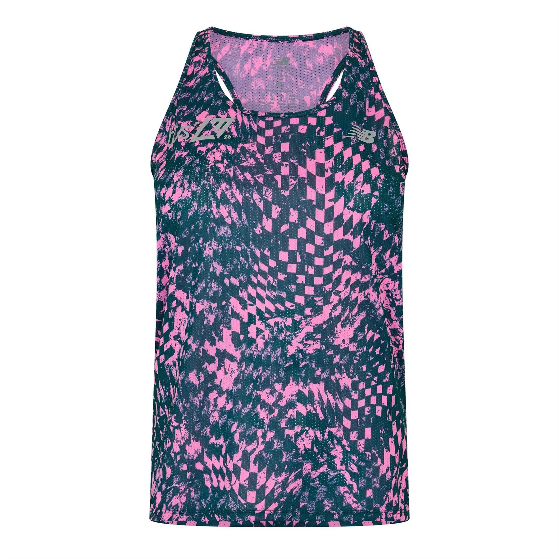 New Balance Womens Borough Baffle Quilted Jacket Running Vest