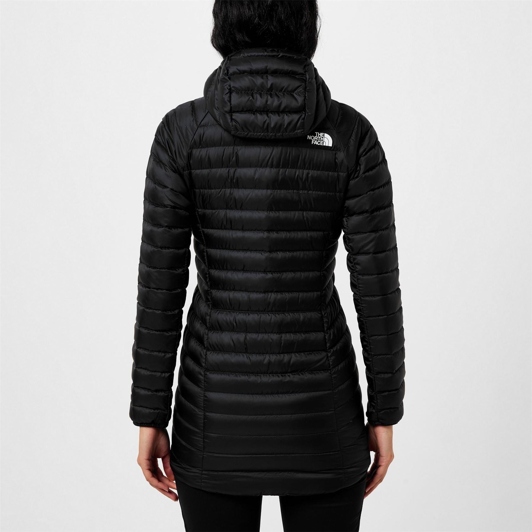 The North Face Trevail 800 Fill Down Hooded Long Sleeve Short Puffer Jacket