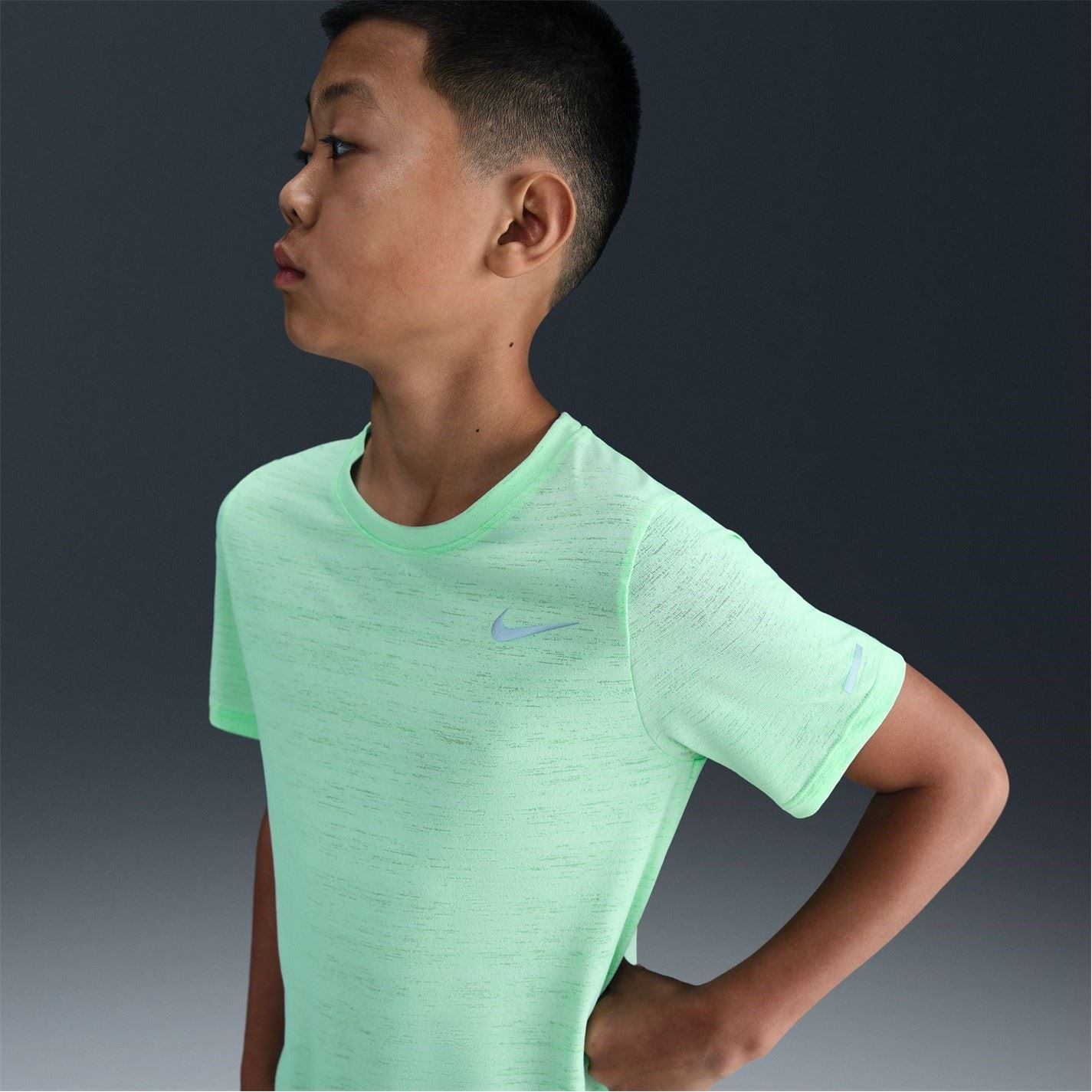 Nike Dri Fit Miler Big Kids (boys) Training Top