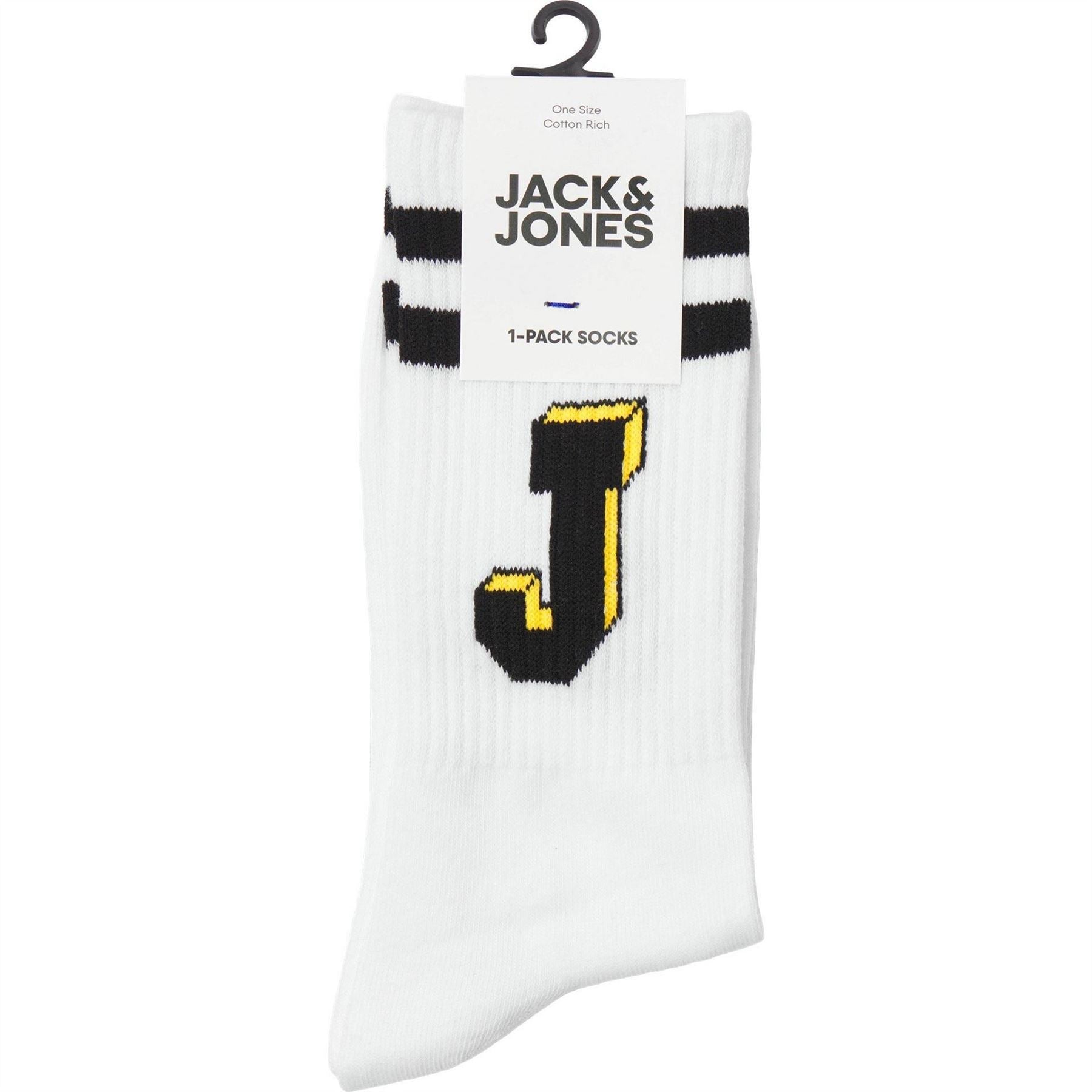Jack and Jones Lettering Tennis Crew Socks