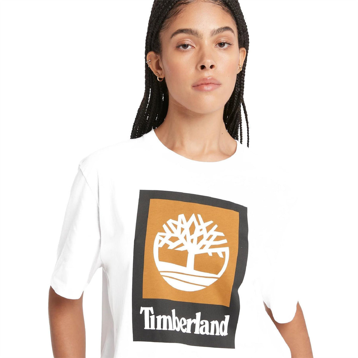 Timberland Stack Logo Cotton Short Sleeve T-Shirt