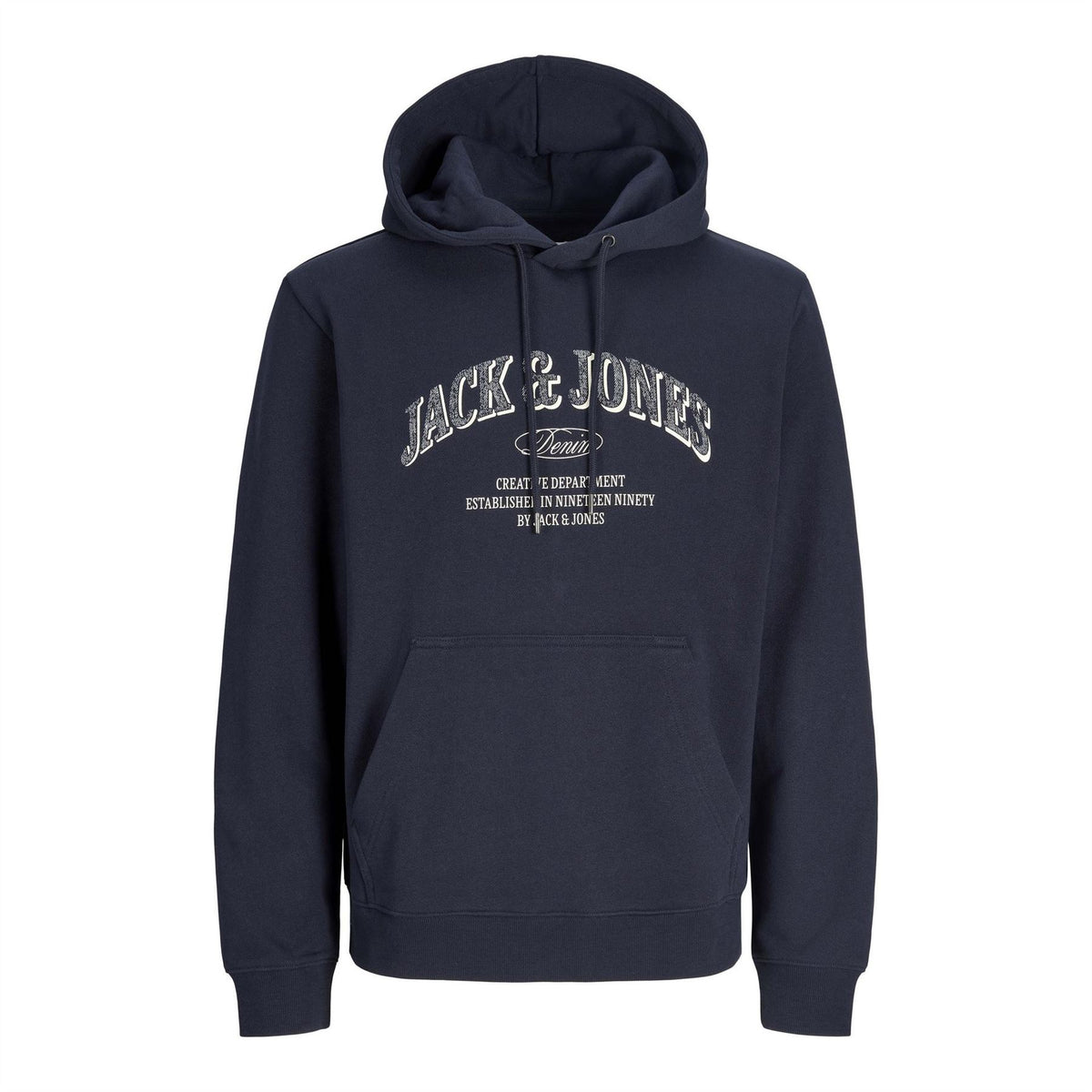 Jack and Jones Denver Lettering Kangaroo Pocket Hoodie
