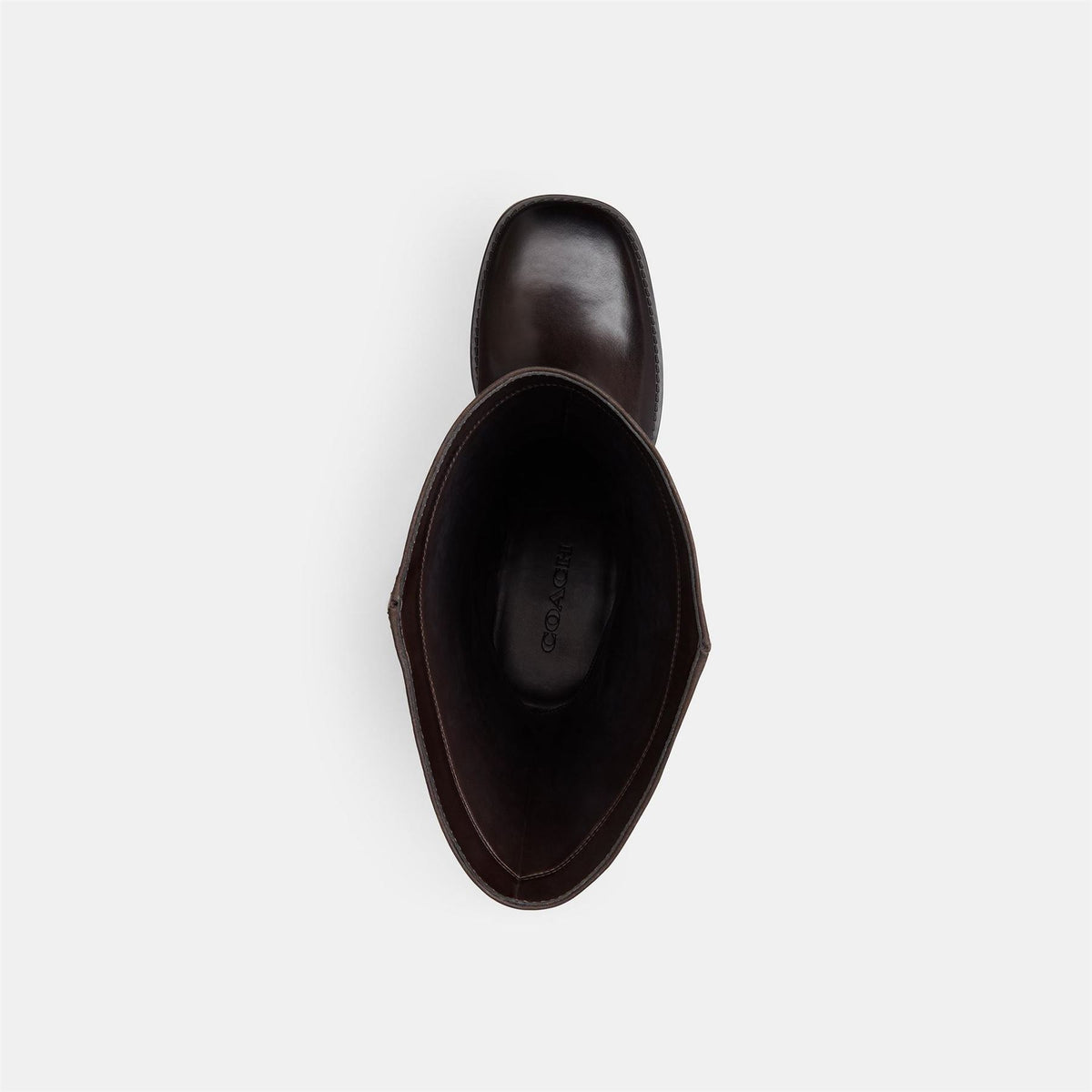 Coach Signature Leather Knee High Boots
