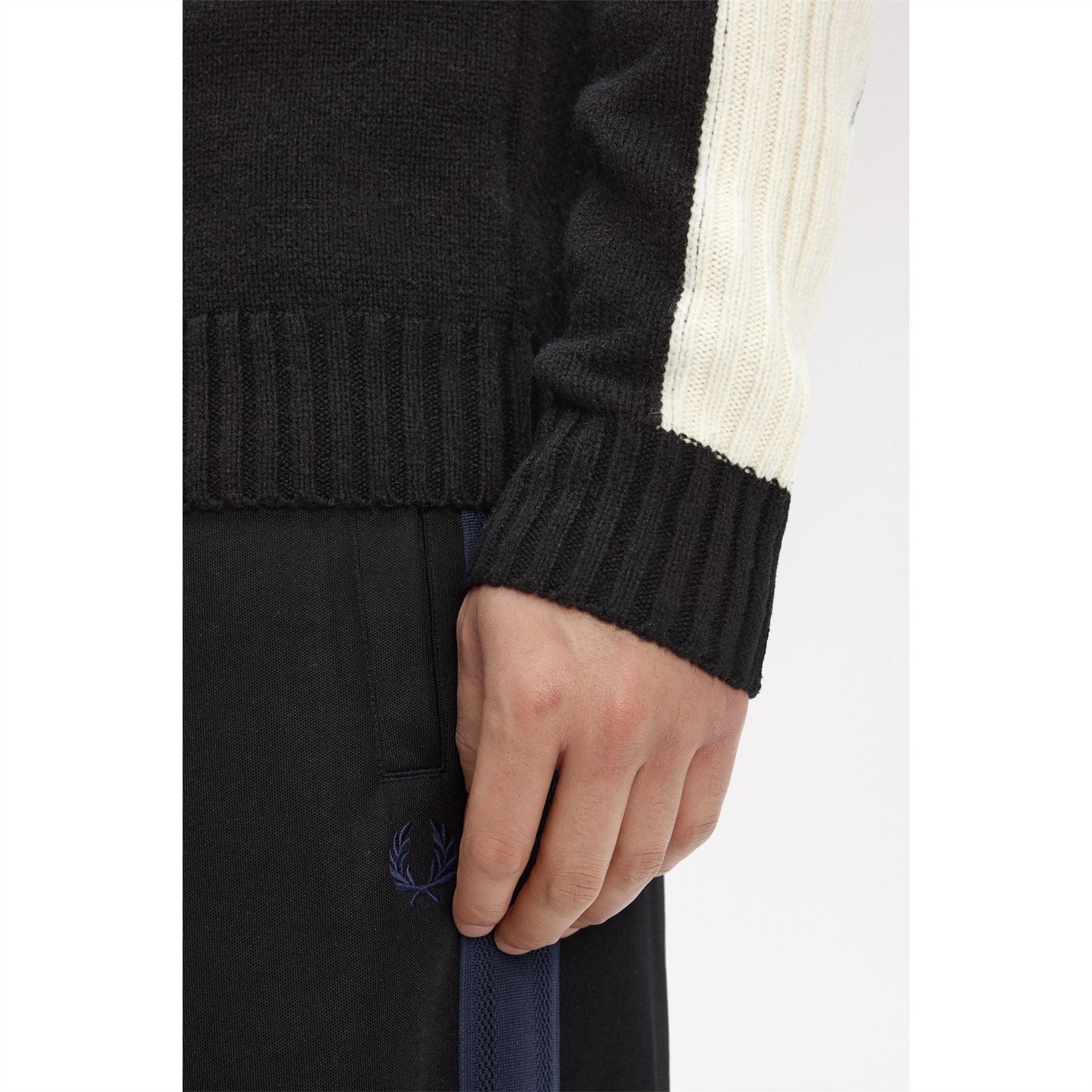 Fred Perry Knitted Half Zip Crew Neck Jumper