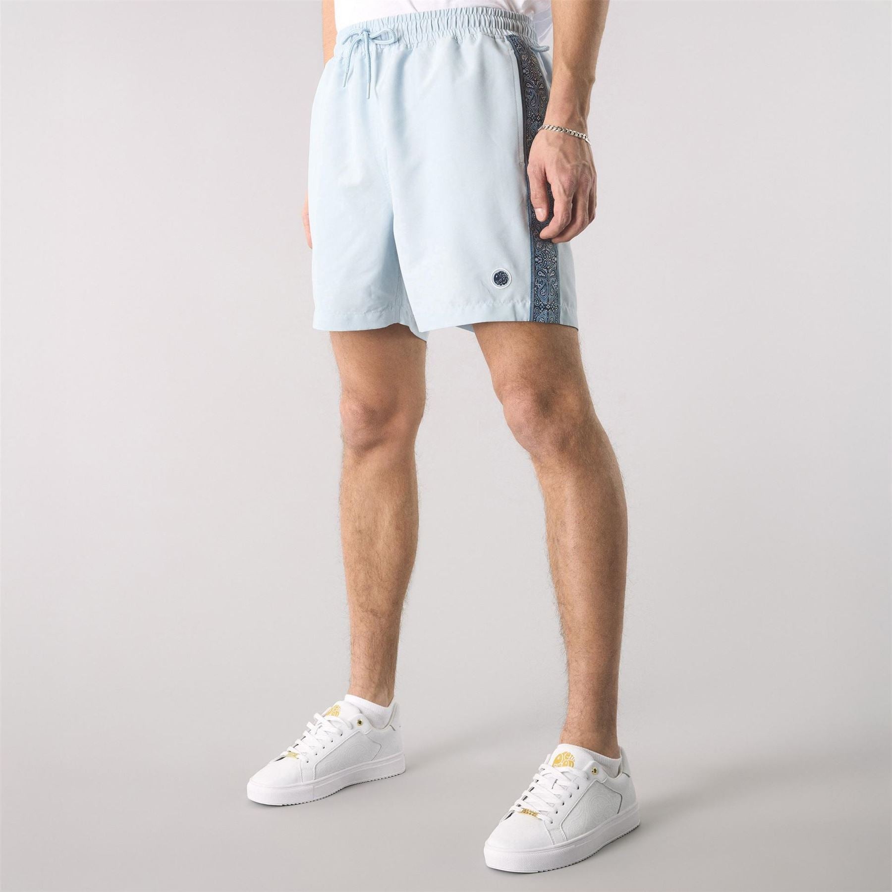 Pretty Green Eclipse Paisley Patterned Swim Shorts