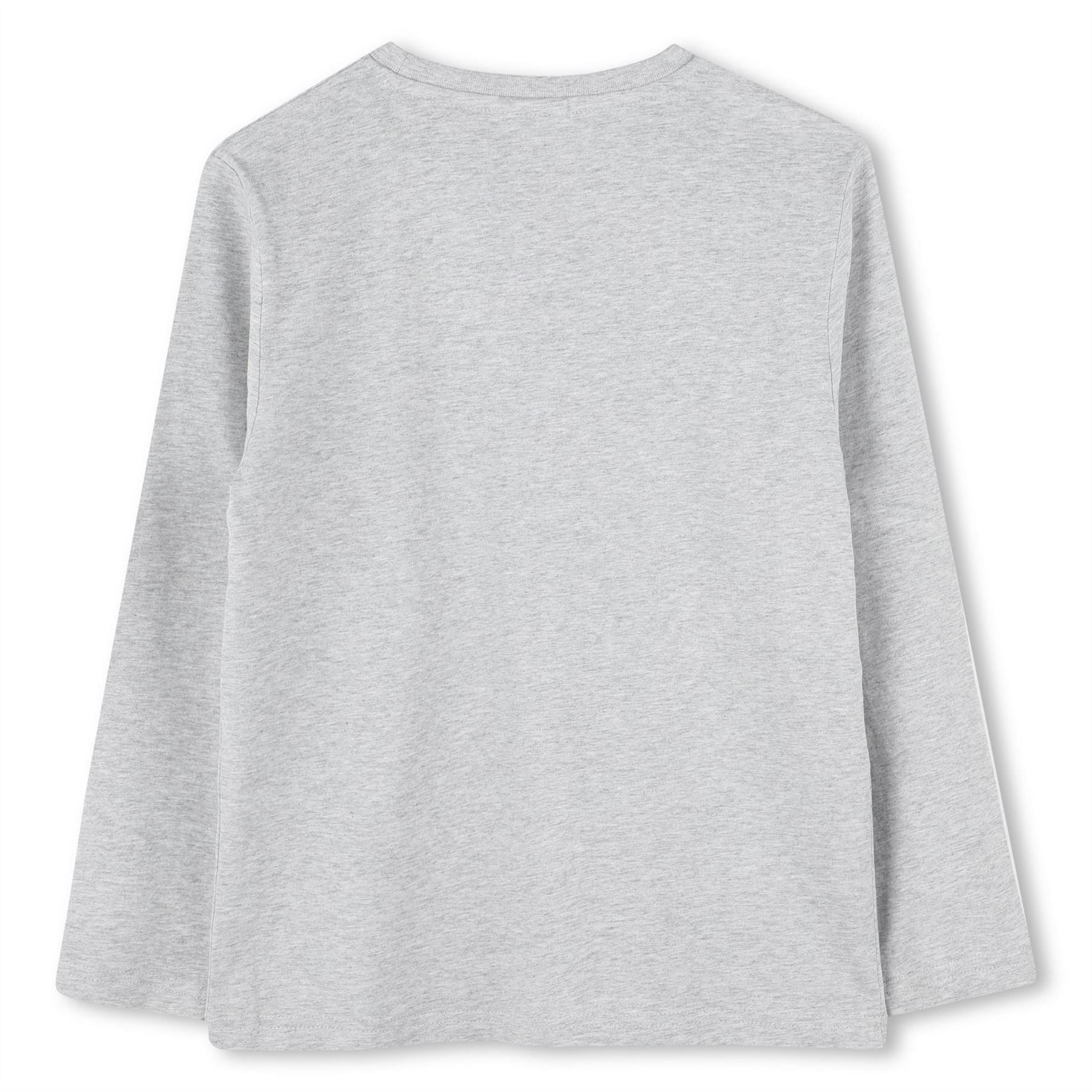 Boss Long Sleeve Large Logo Tee, Iconic Logo Print T-Shirt
