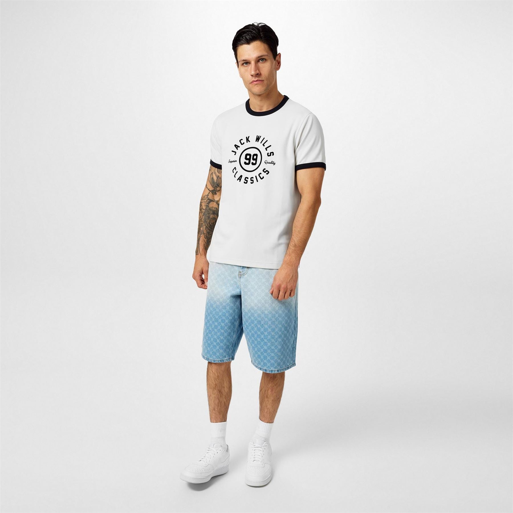 Jack Wills Jw Ringer Graphic Regular Fit T-Shirt