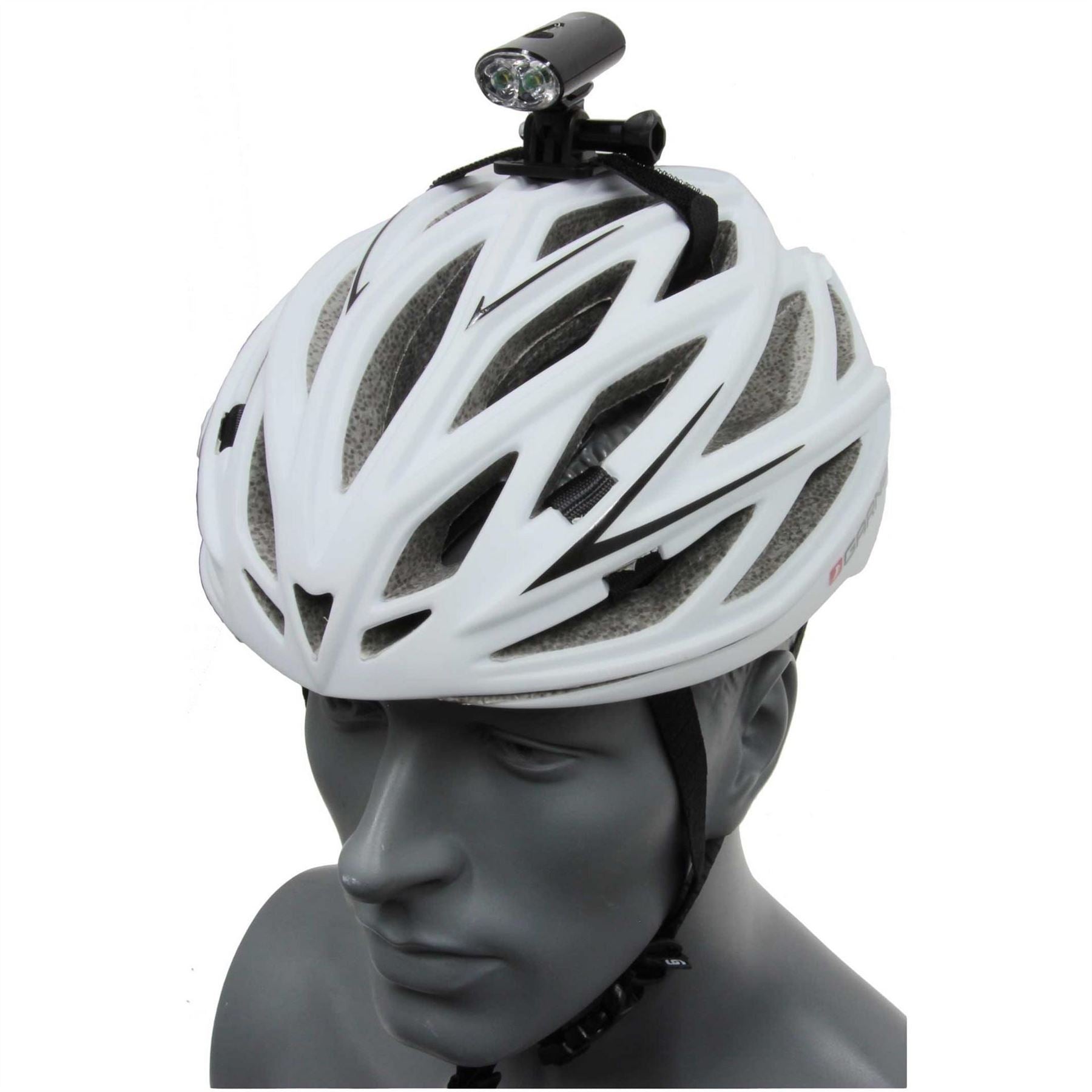 FWE Helmet Bracket For 80 Lumen Front 15 Lumen Rear Usb Light