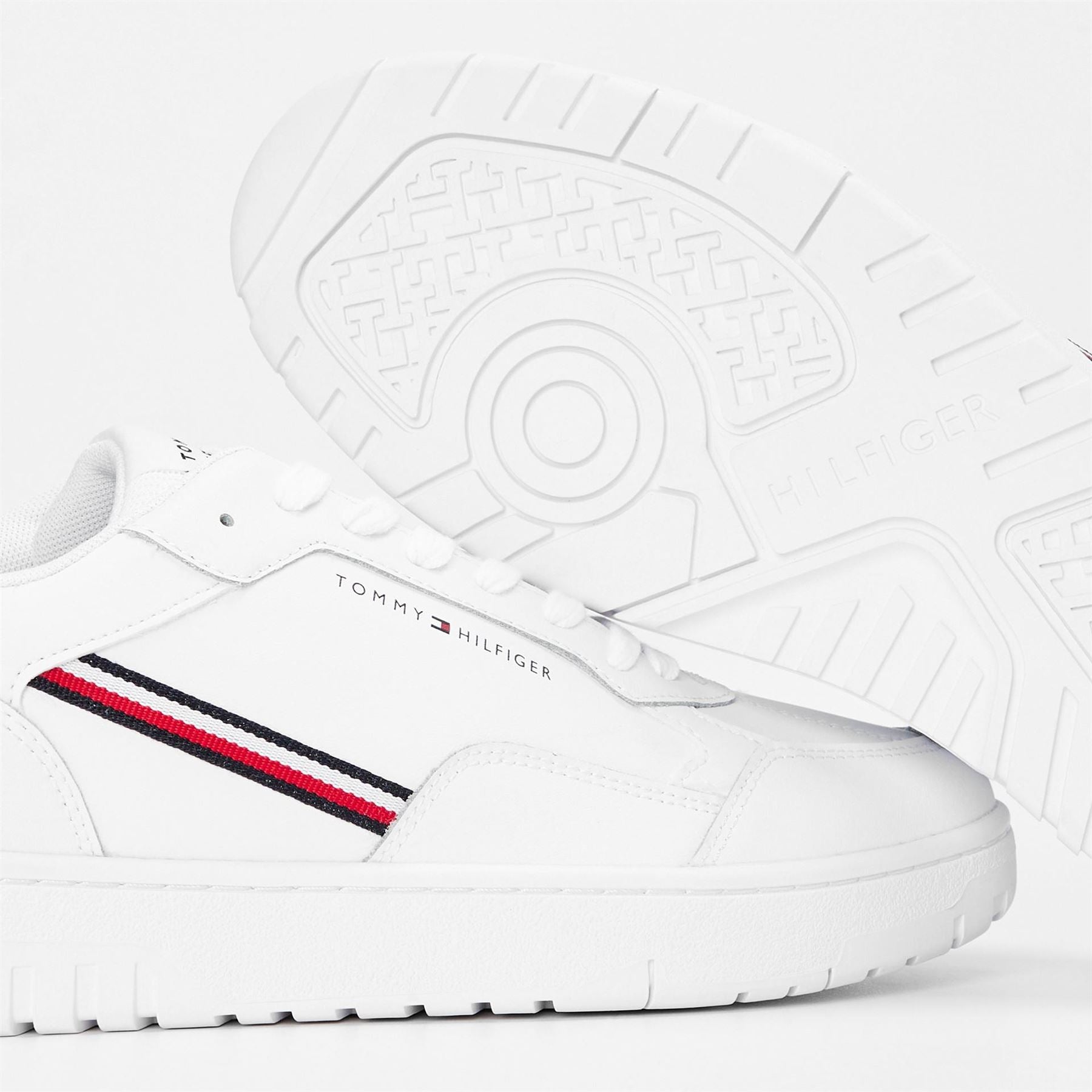 Tommy Hilfiger Basket Stripe Lace-Up Low Top Sneakers