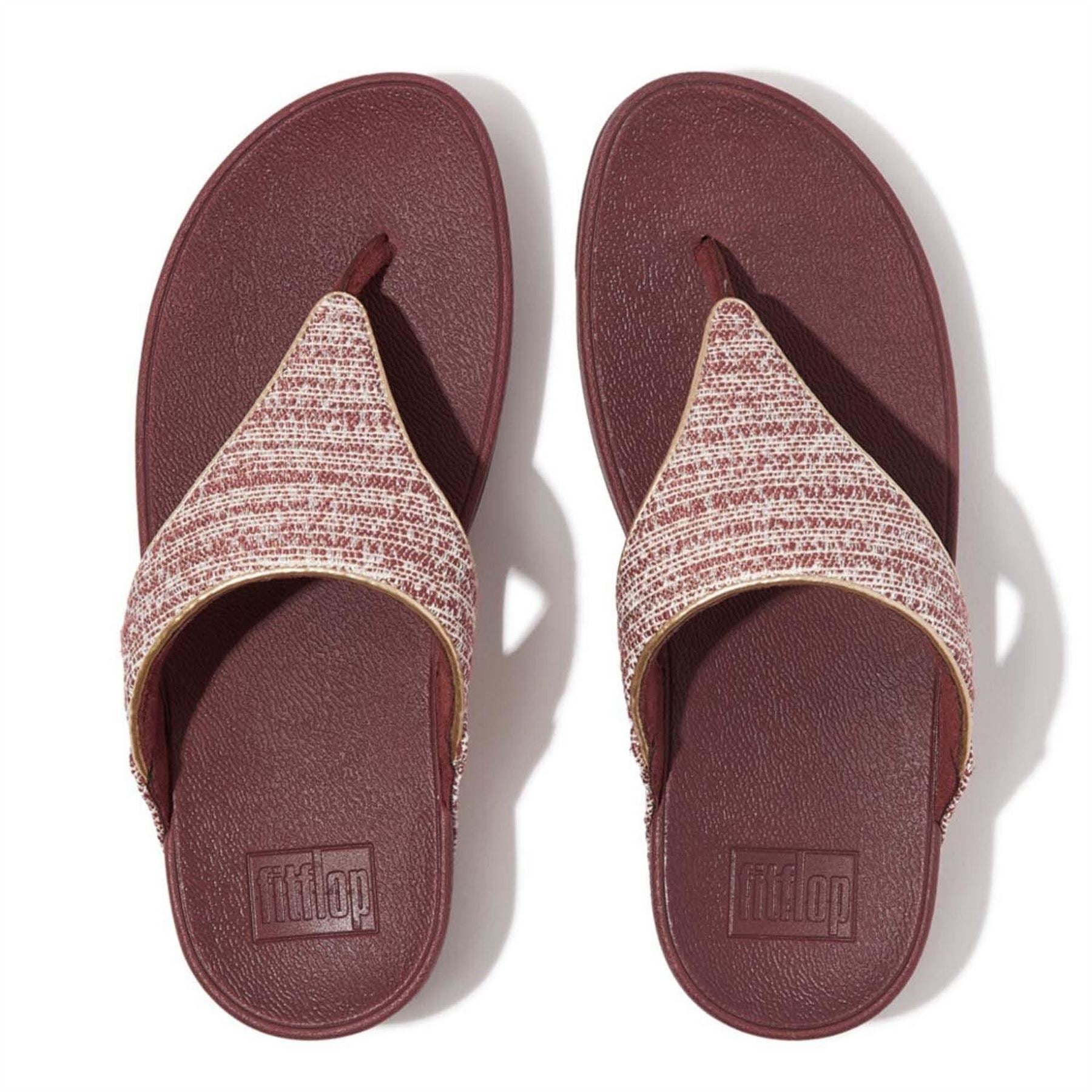 Fitflop Lulu Shimmerweave Toe Post Sandals