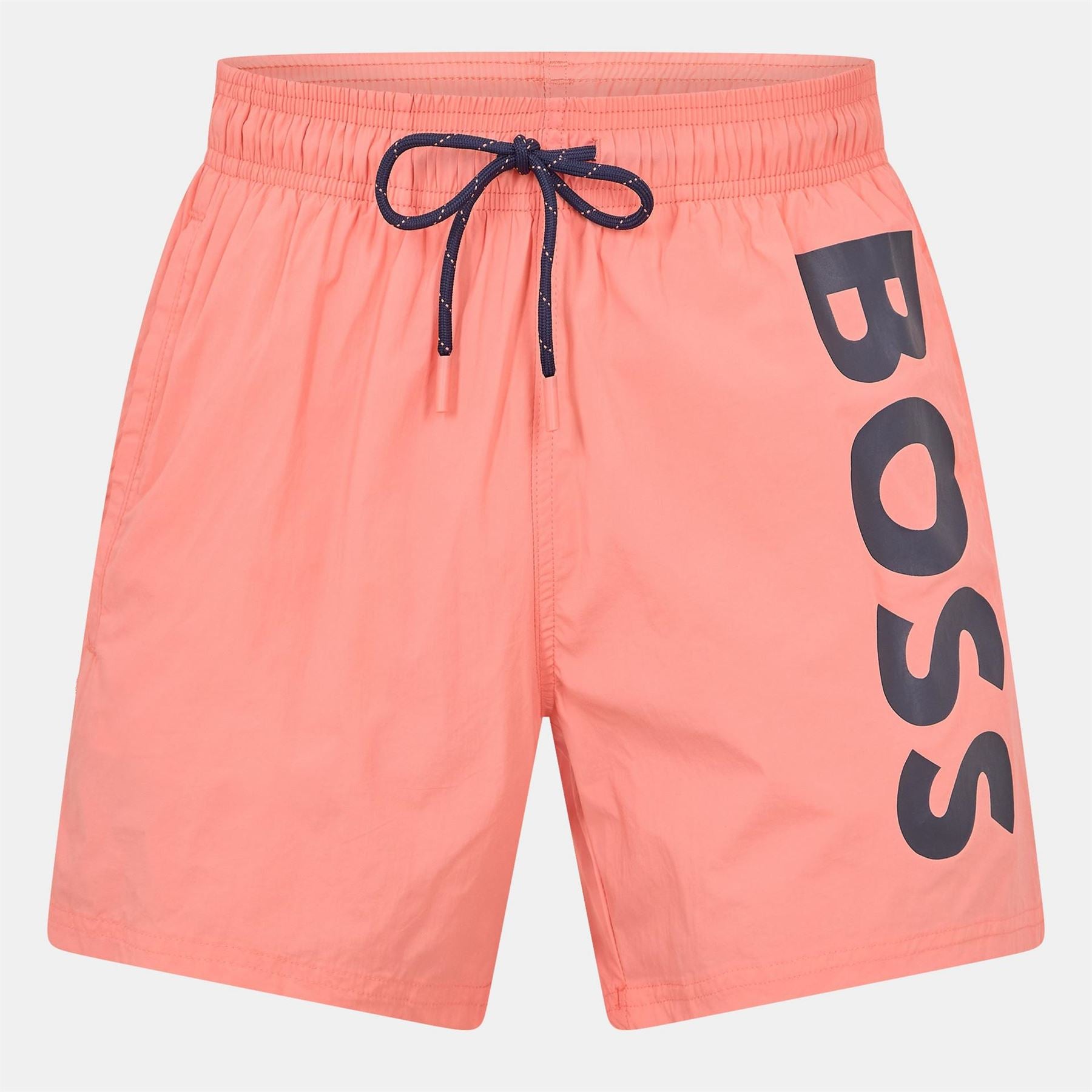 Boss Octopus Swim Shorts With Bold  Branding