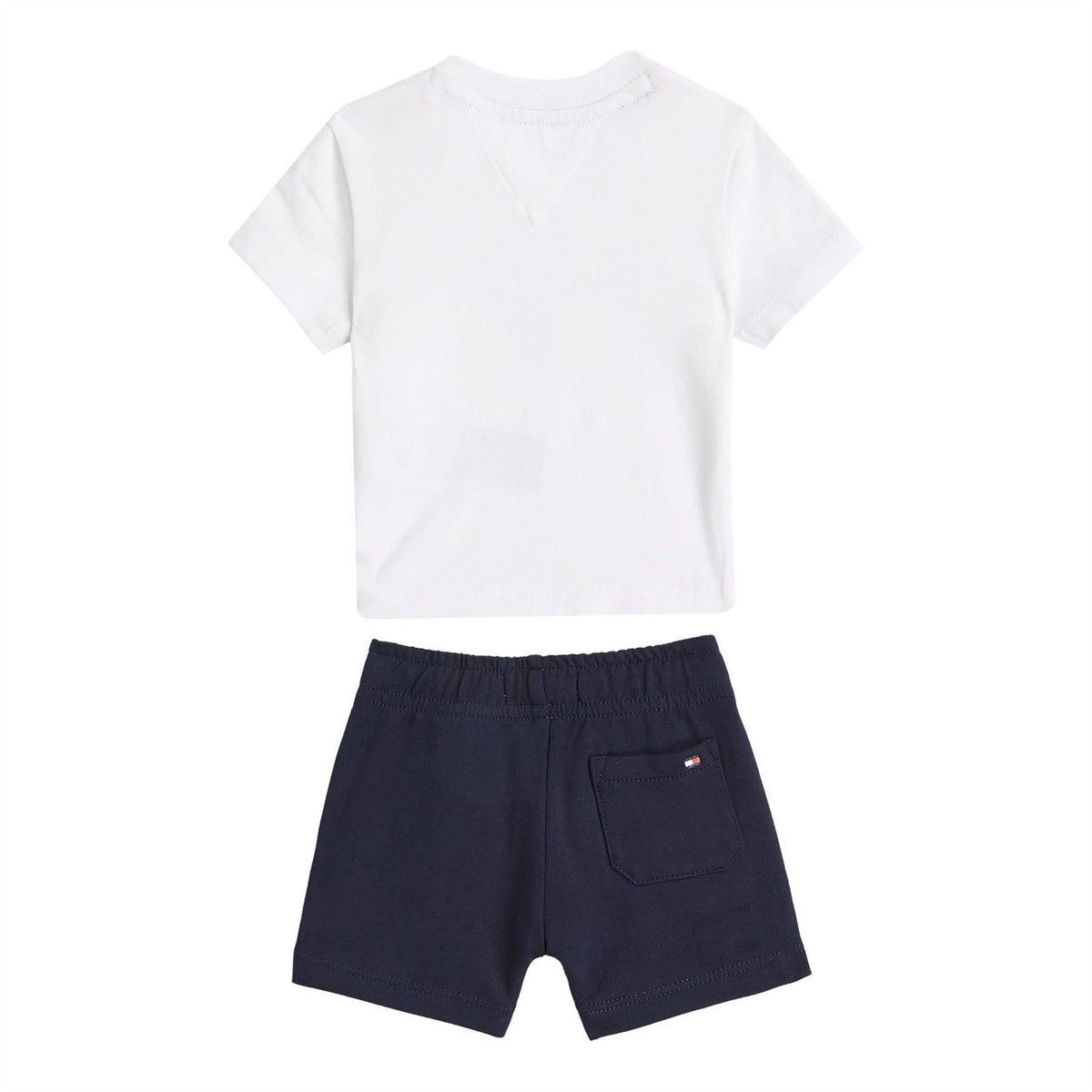 Tommy Hilfiger Lettering Crew Neck Short Sleeve Tee and Short Set