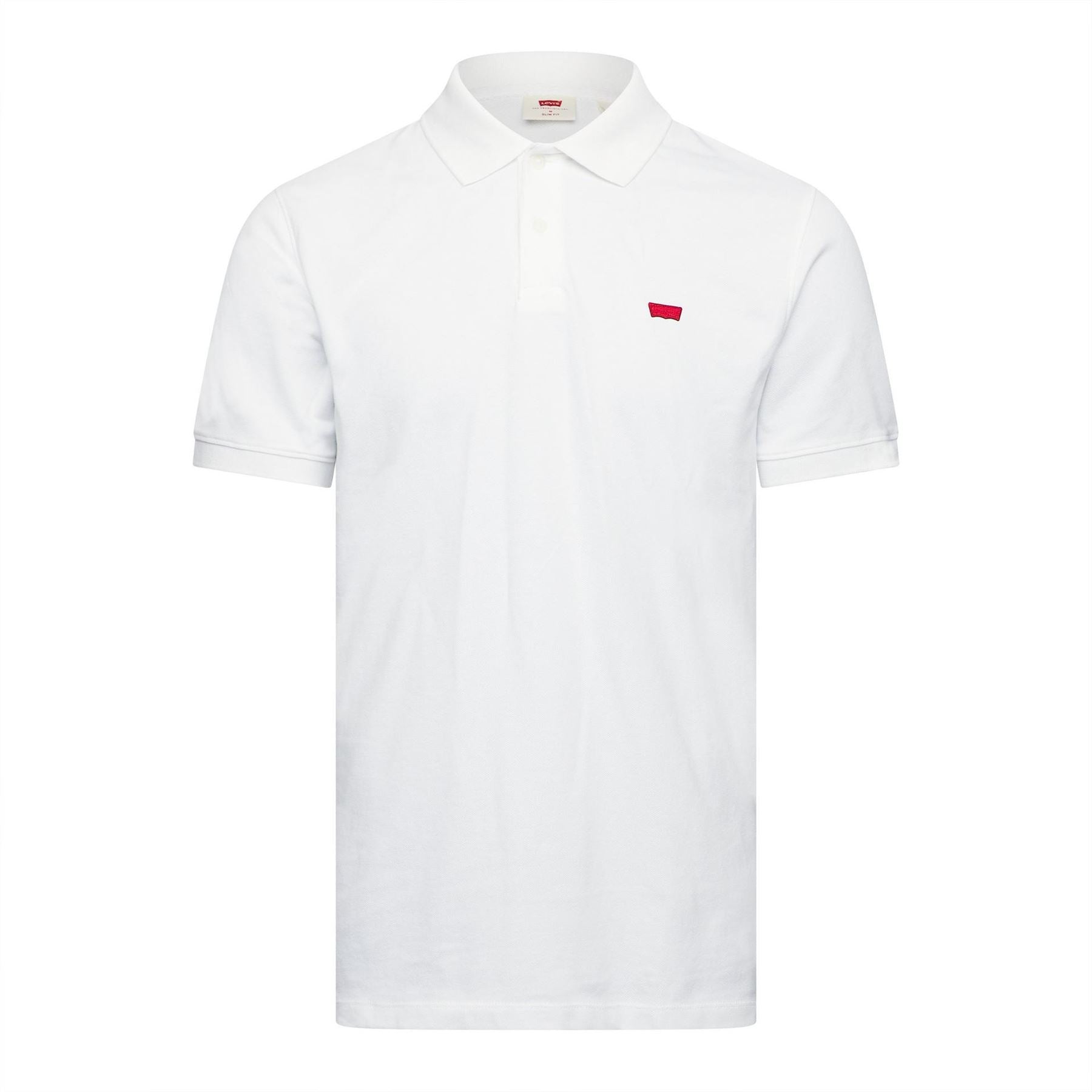 Levis Slim Housemark Polo Bright Whi