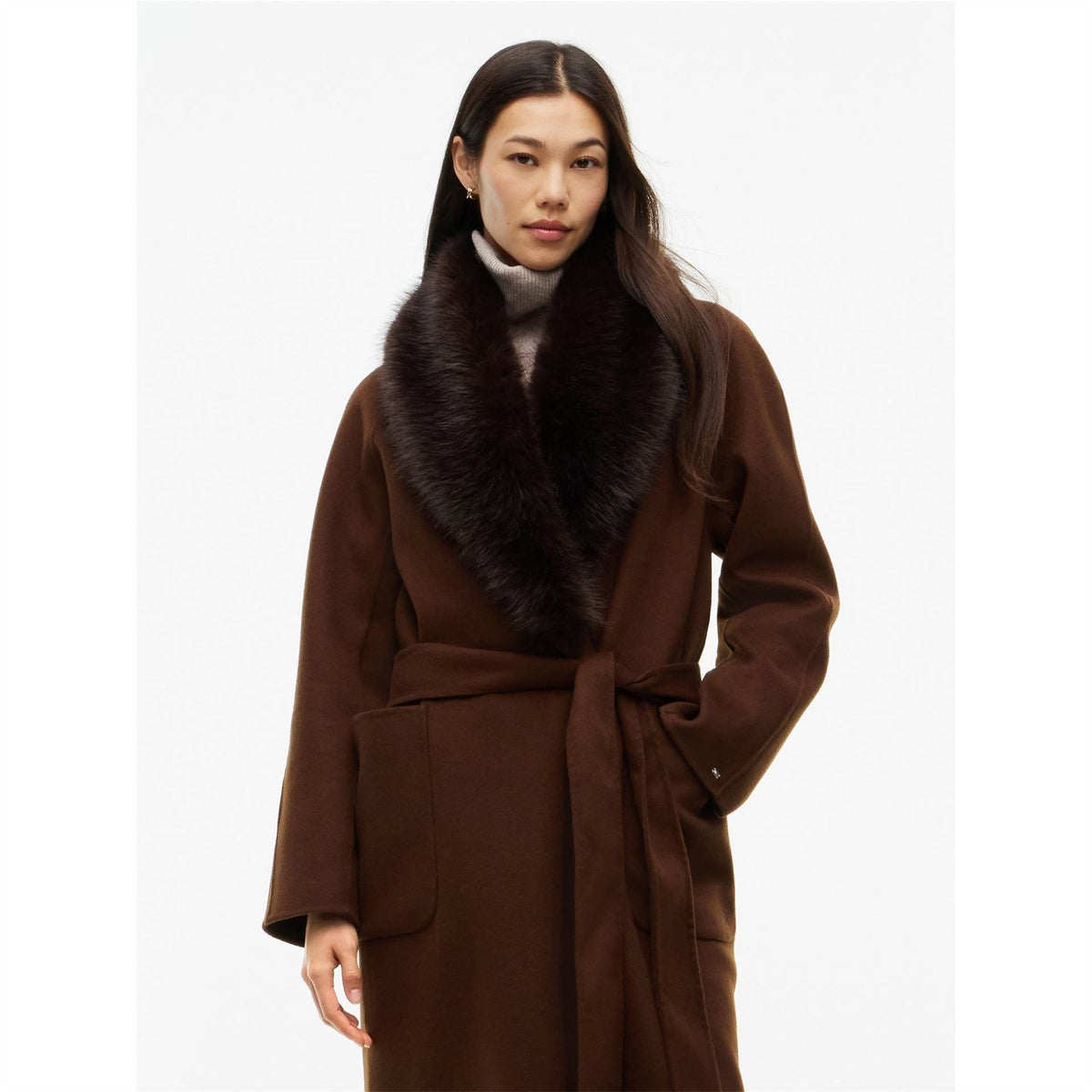 Tommy Hilfiger Blt Wool Coat Ld64