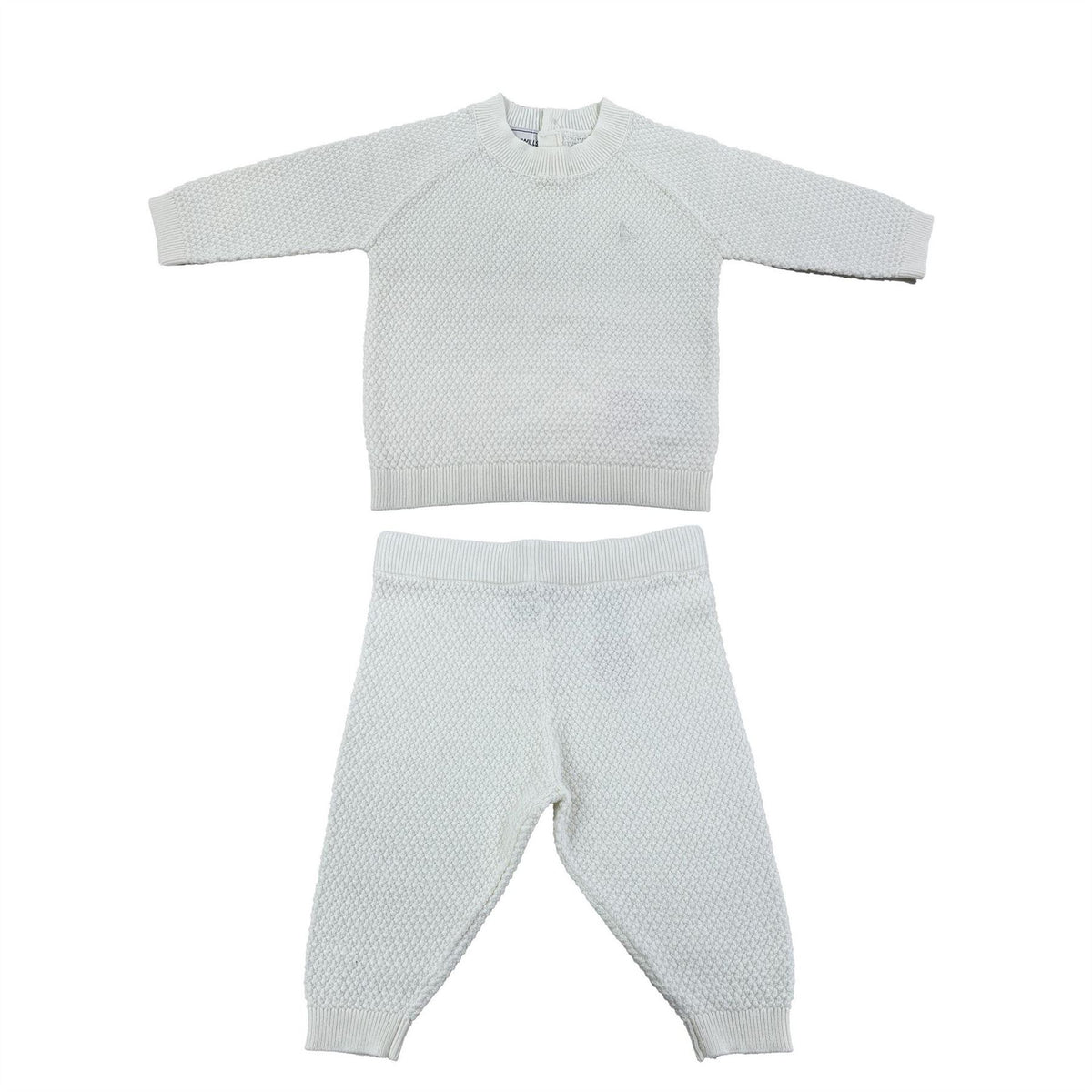 Jack Wills Pointelle Cotton Long Sleeve Pyjama Set