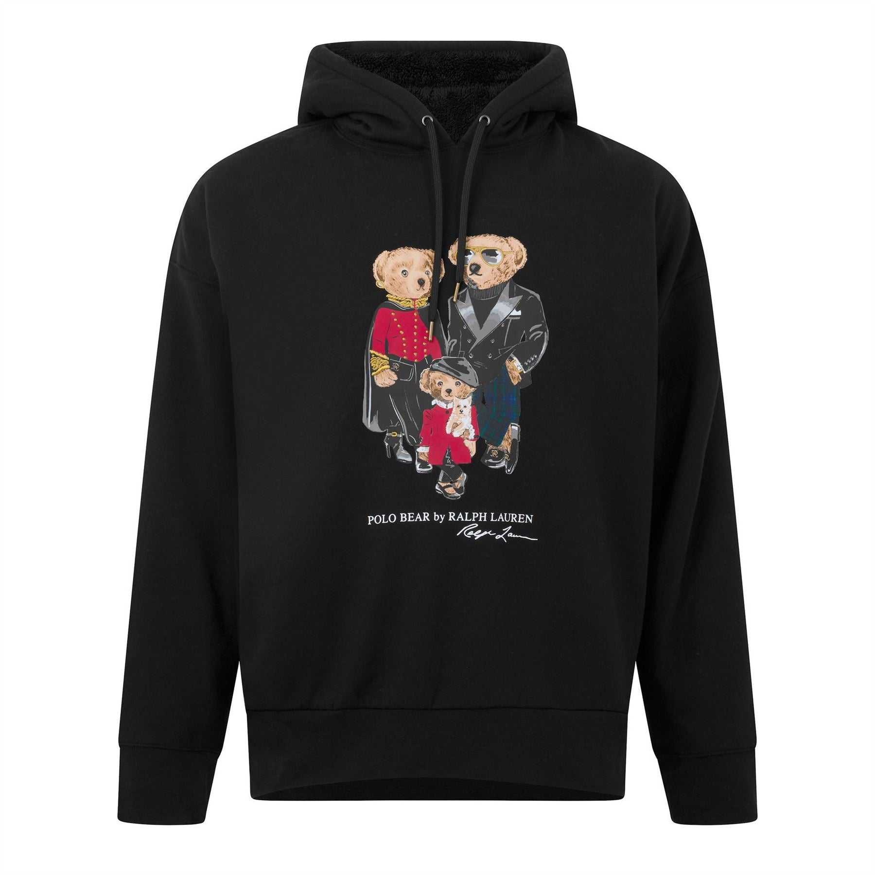 Polo Ralph Lauren Polo Bear Family Over The Head Cotton Blend Oversized Fit Hoodie