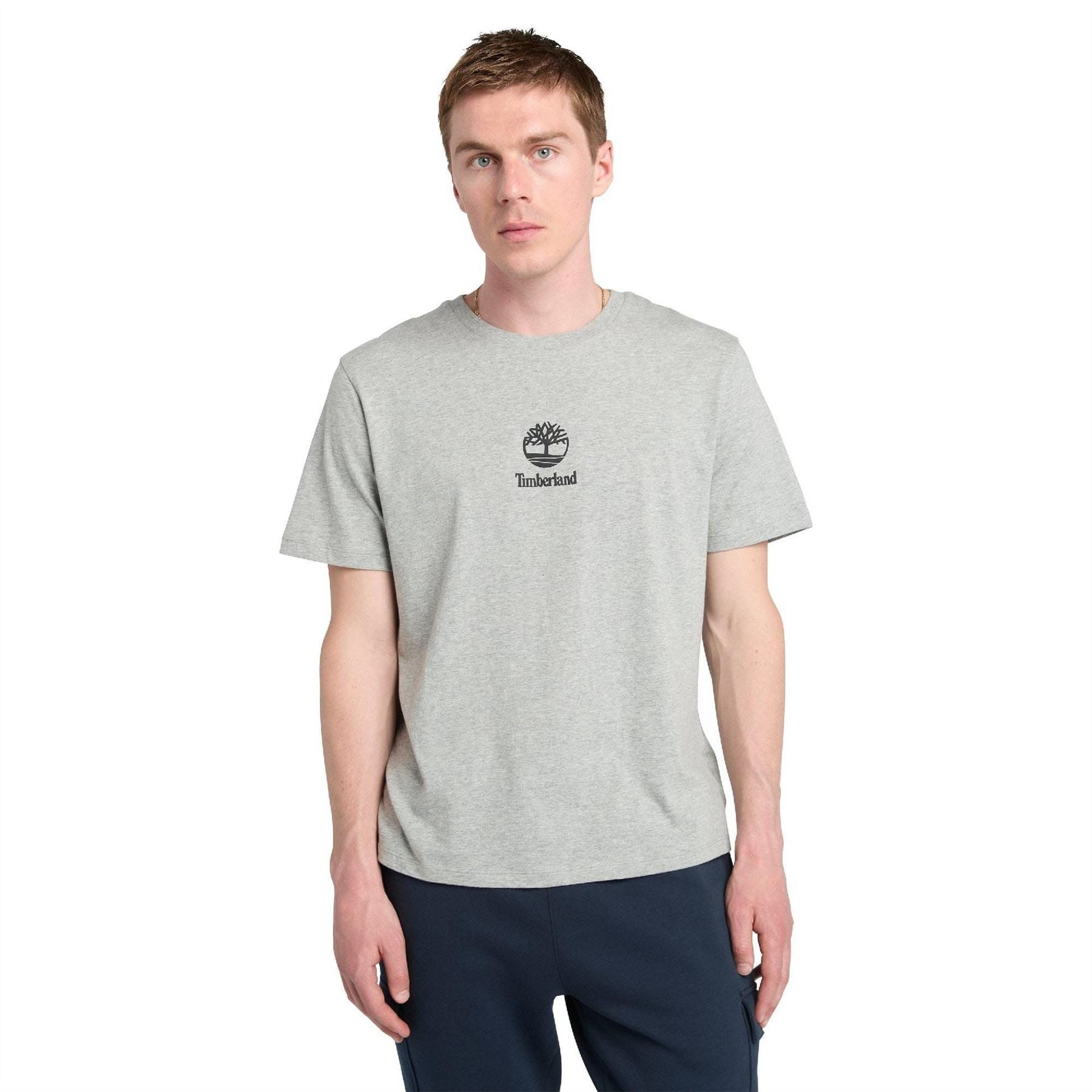 Timberland Print Stack Logo Short Sleeve T Shirt