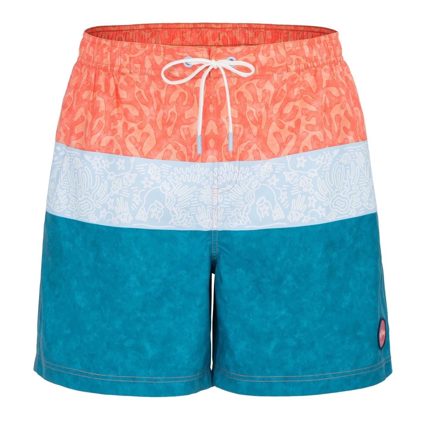 Hot Tuna Floral Swimming Shorts with Elasticated Waistband