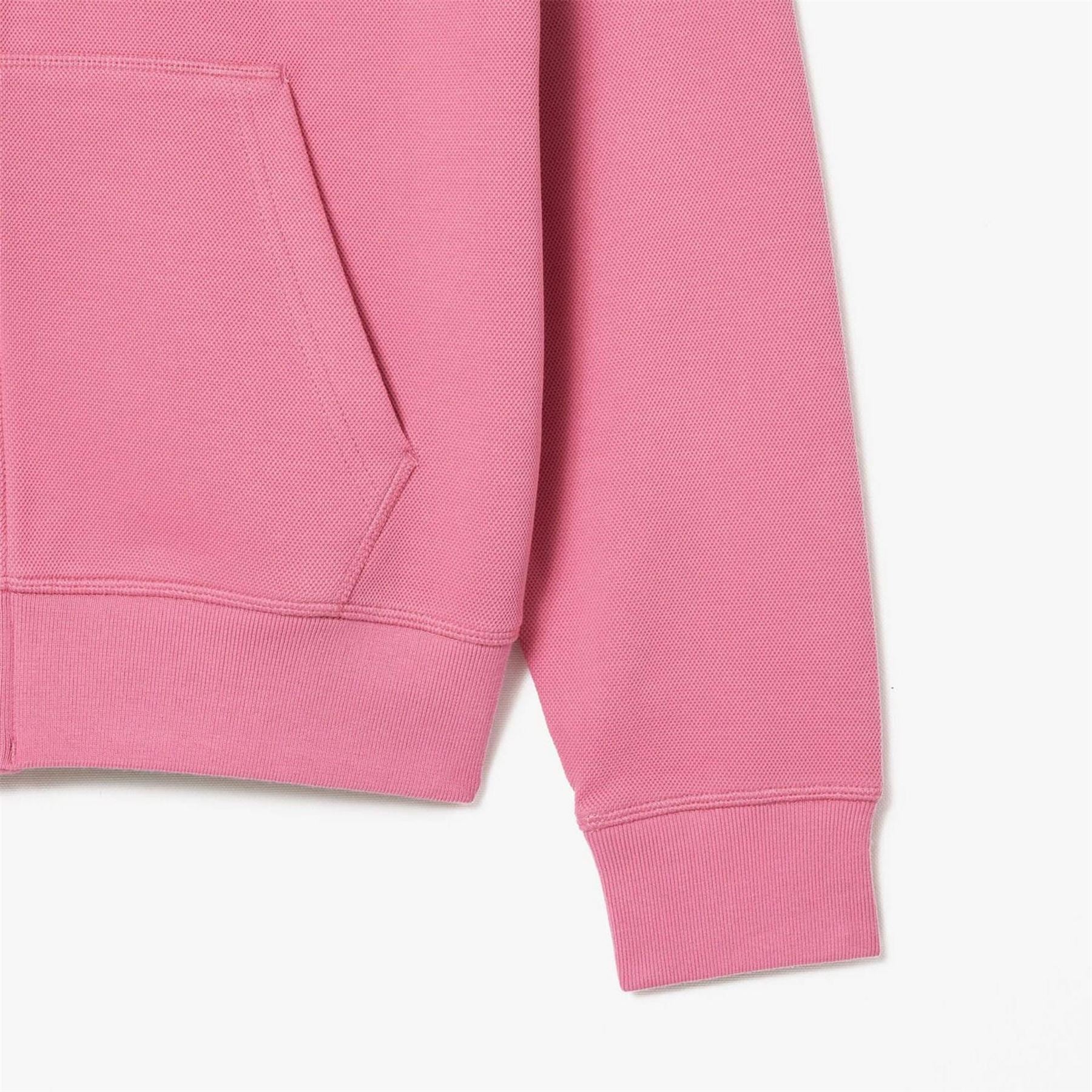 Lacoste Zip-Up Piqué Hoodie