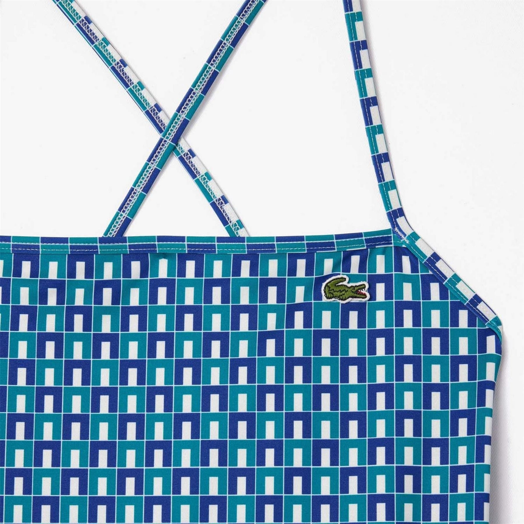 Lacoste George Print One Piece Swimsuit