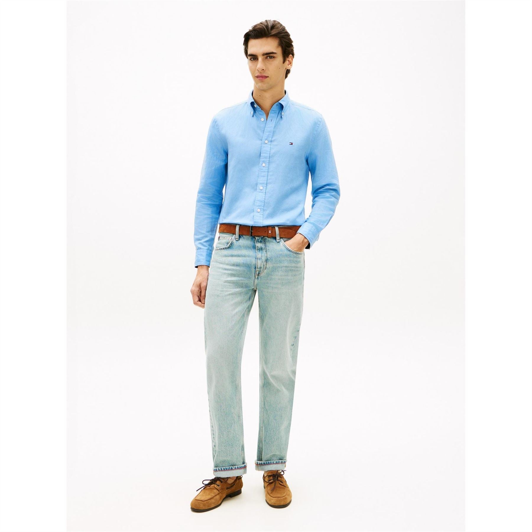 Tommy Hilfiger Linen Ls Shirt Sn63