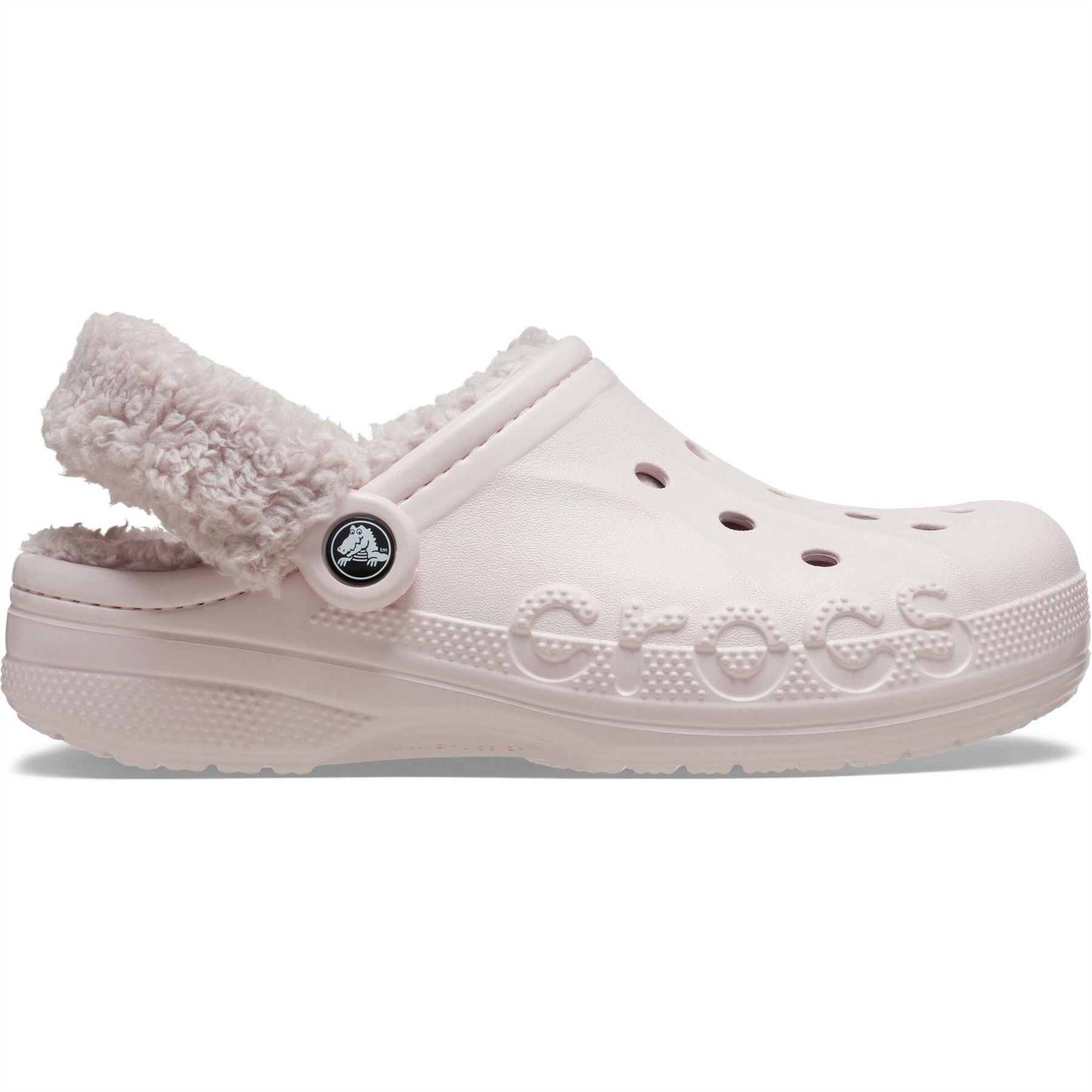 Crocs Baya Lined Fuzz Strap Mule Slippers