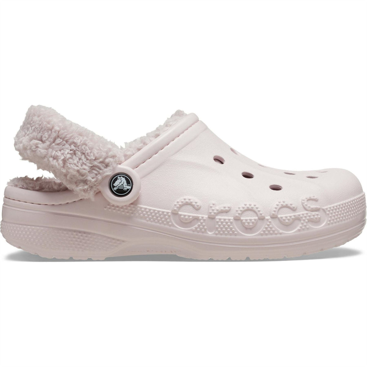 Crocs Baya Lined Fuzz Strap Mule Slippers