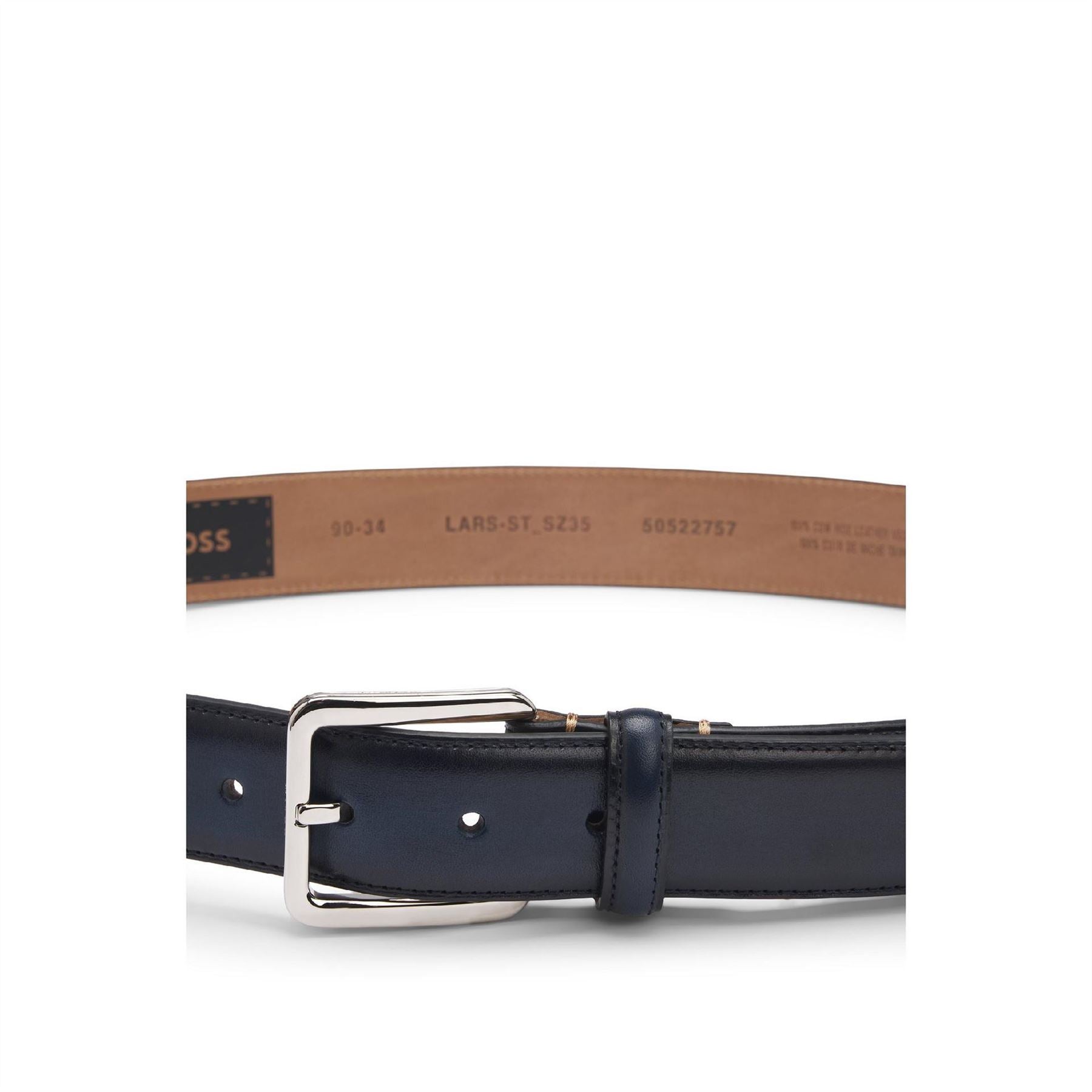 Boss Lars St Sz35 10260113 01 Leather Belt Mens
