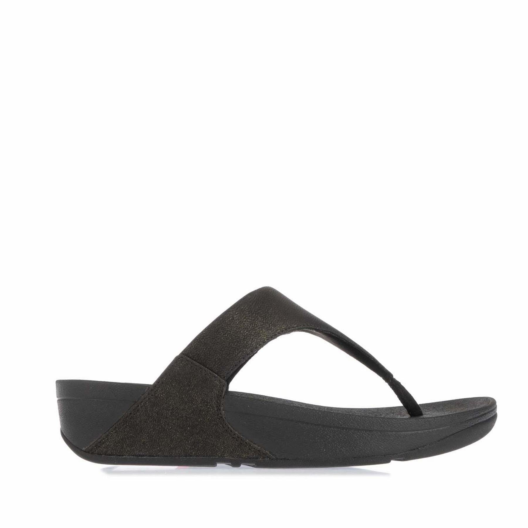 FitFlop Lulu Shimmer Toe Post Sandals