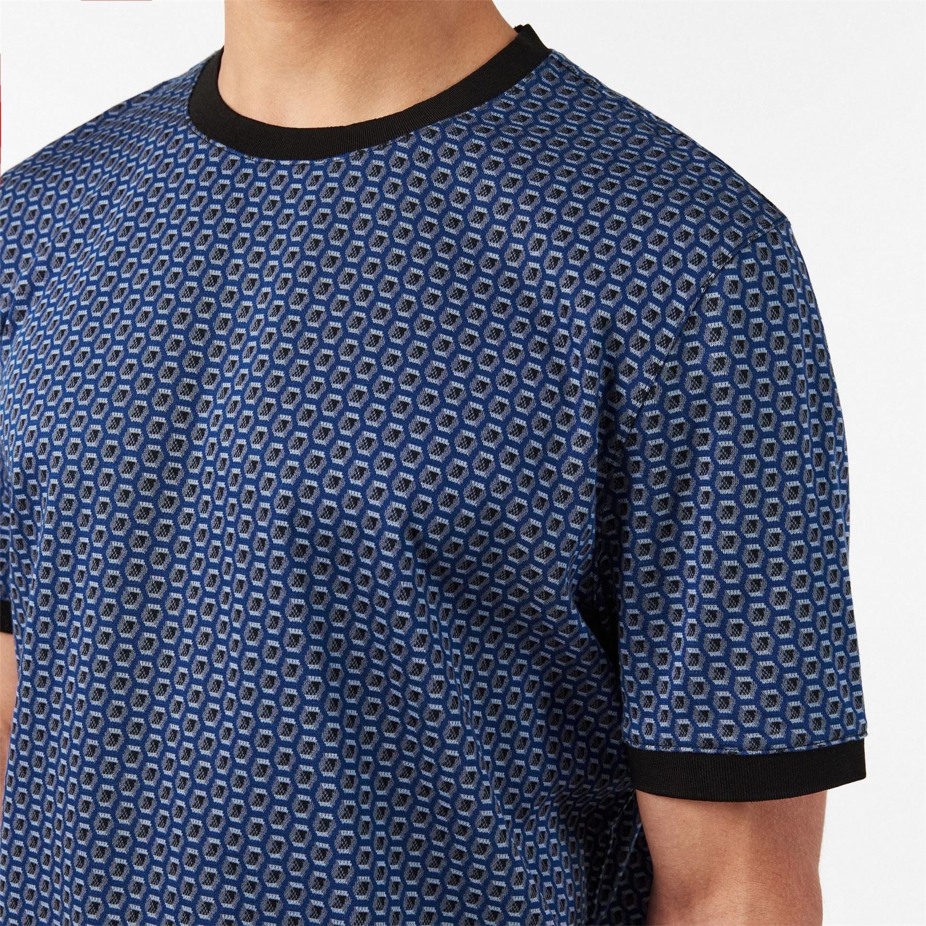 Ted Baker Regular Fit Geographic Print Crew Neck T-Shirt