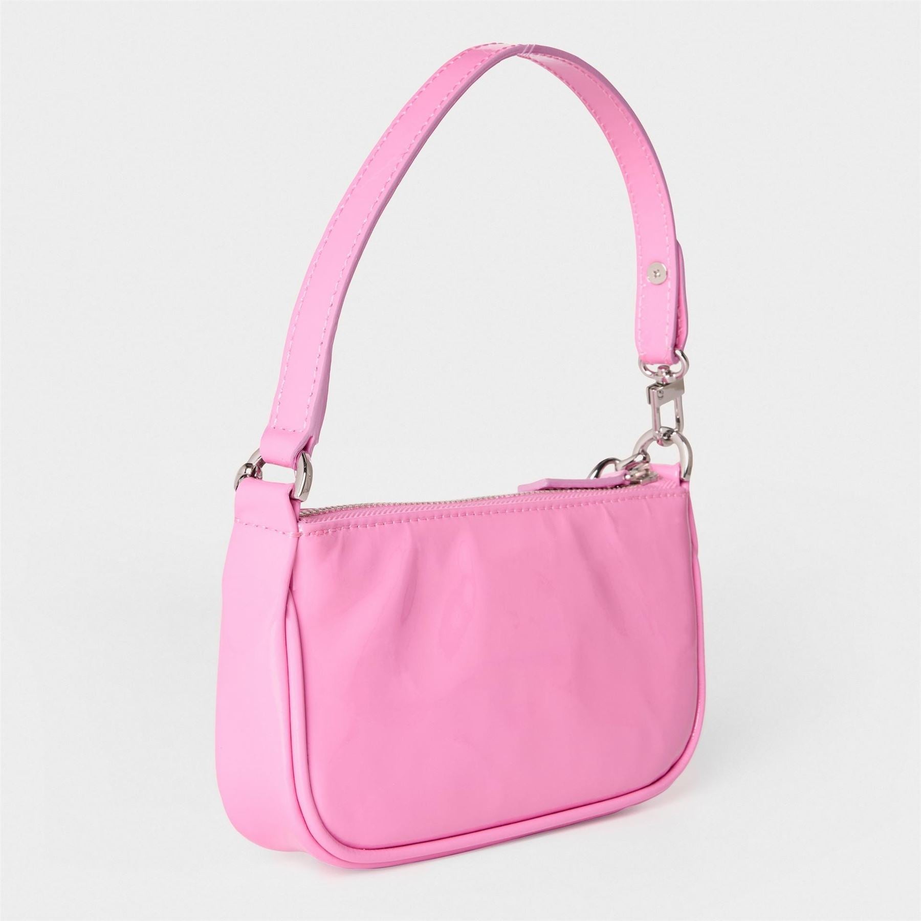 By Far Mini Patent Leather Shoulder Bag