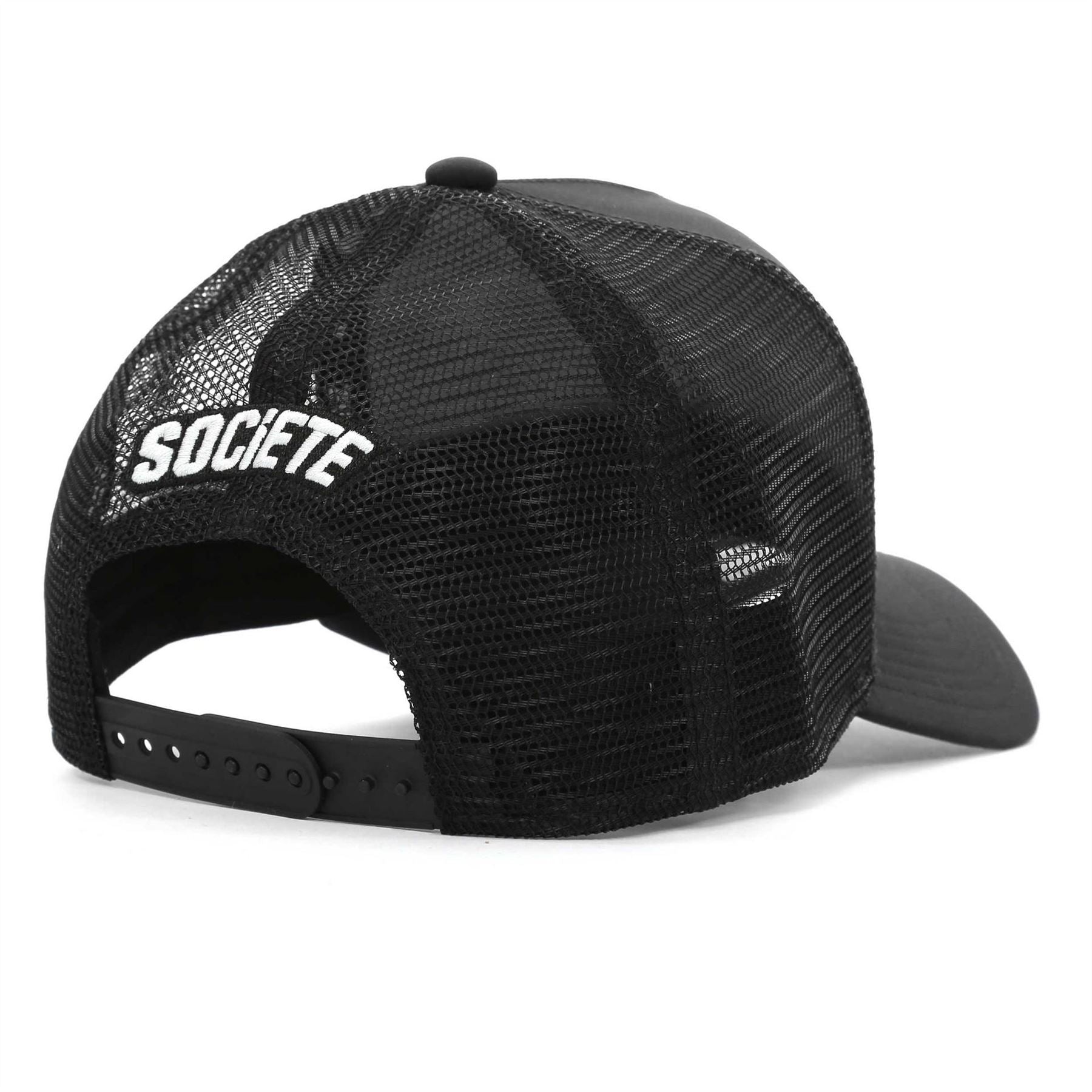 Societe Noir Reflective Lettering Trucker Cap