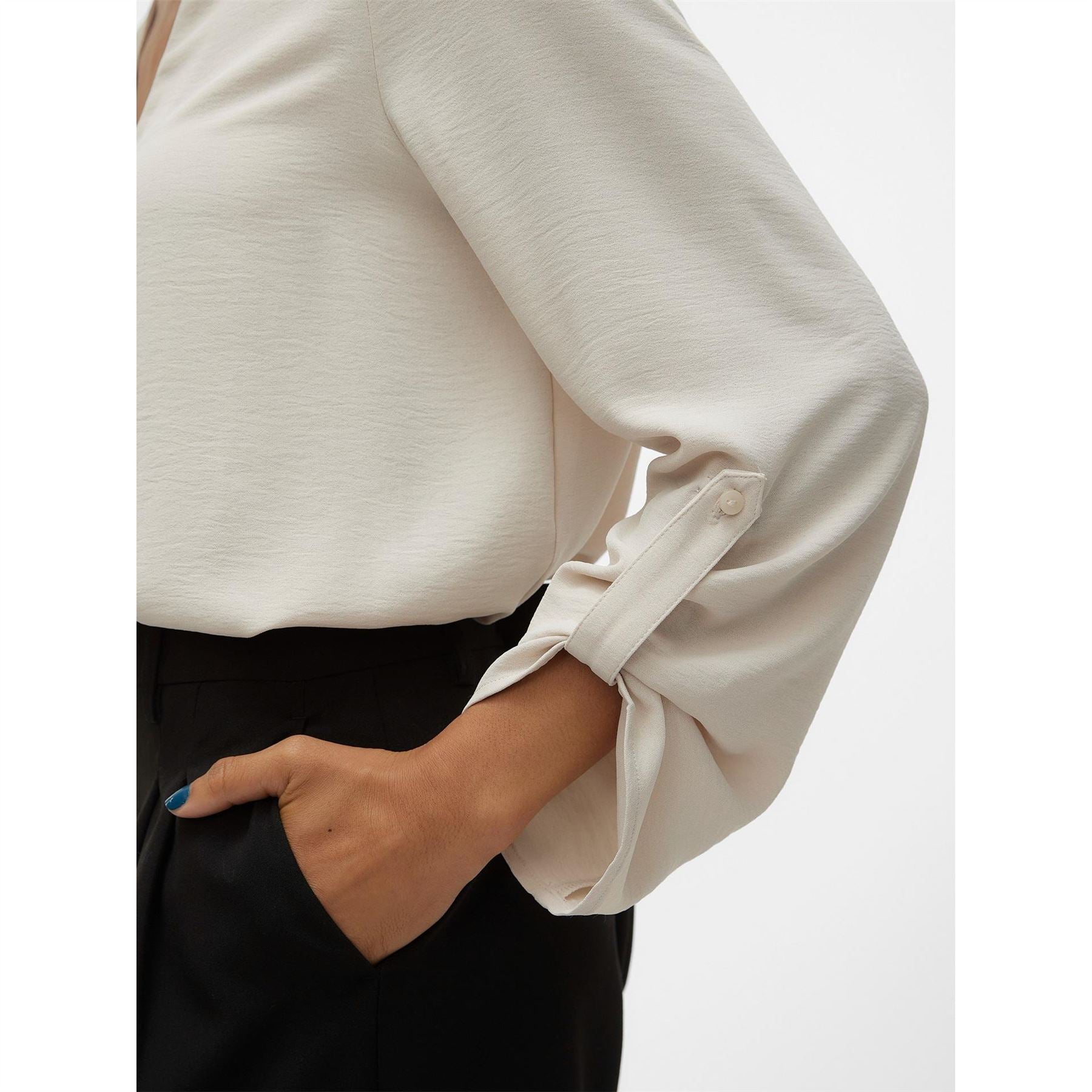 Vero Moda V-Neck Long Sleeve Blouse