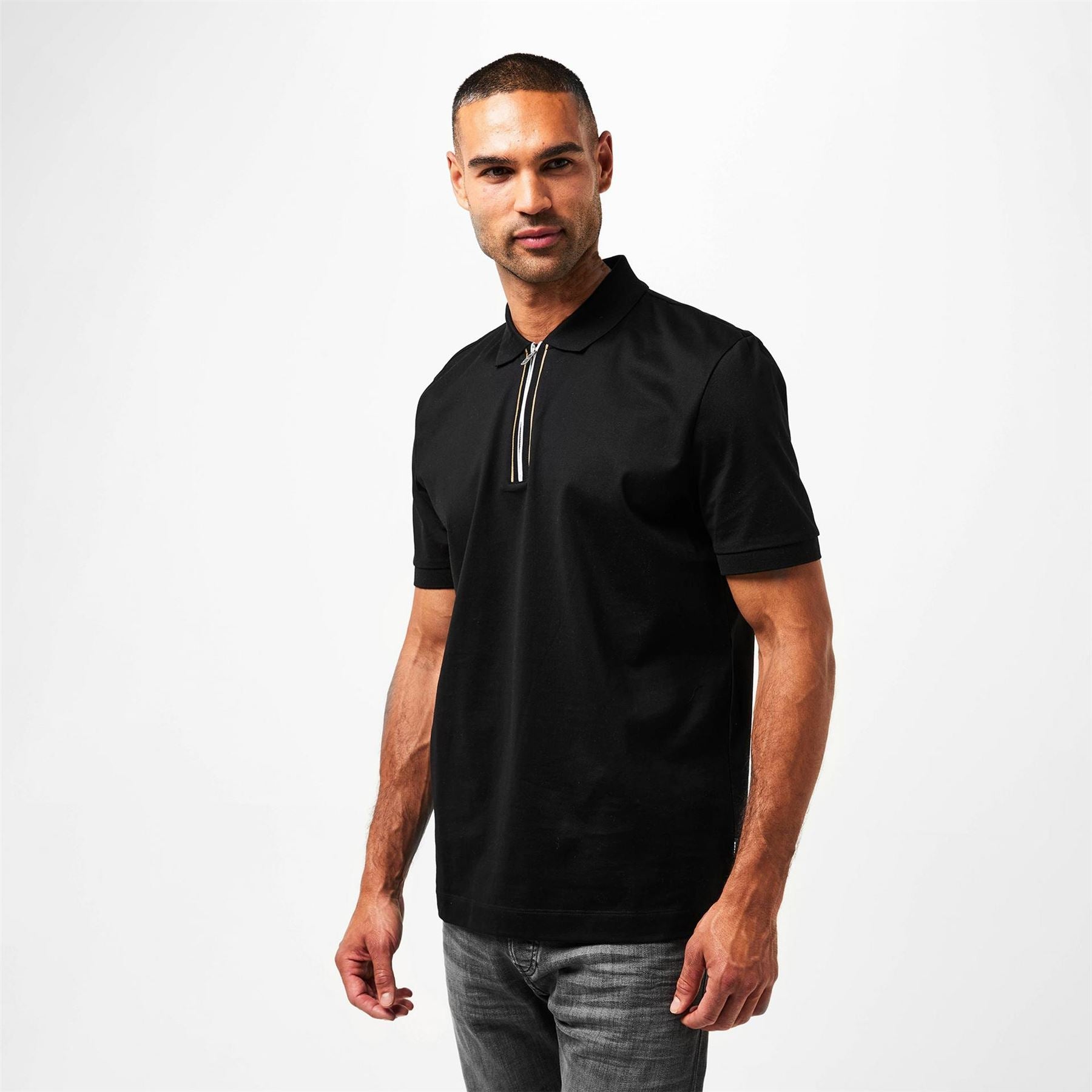 Boss H Paras 65 Polo Quarter Zip Shirt