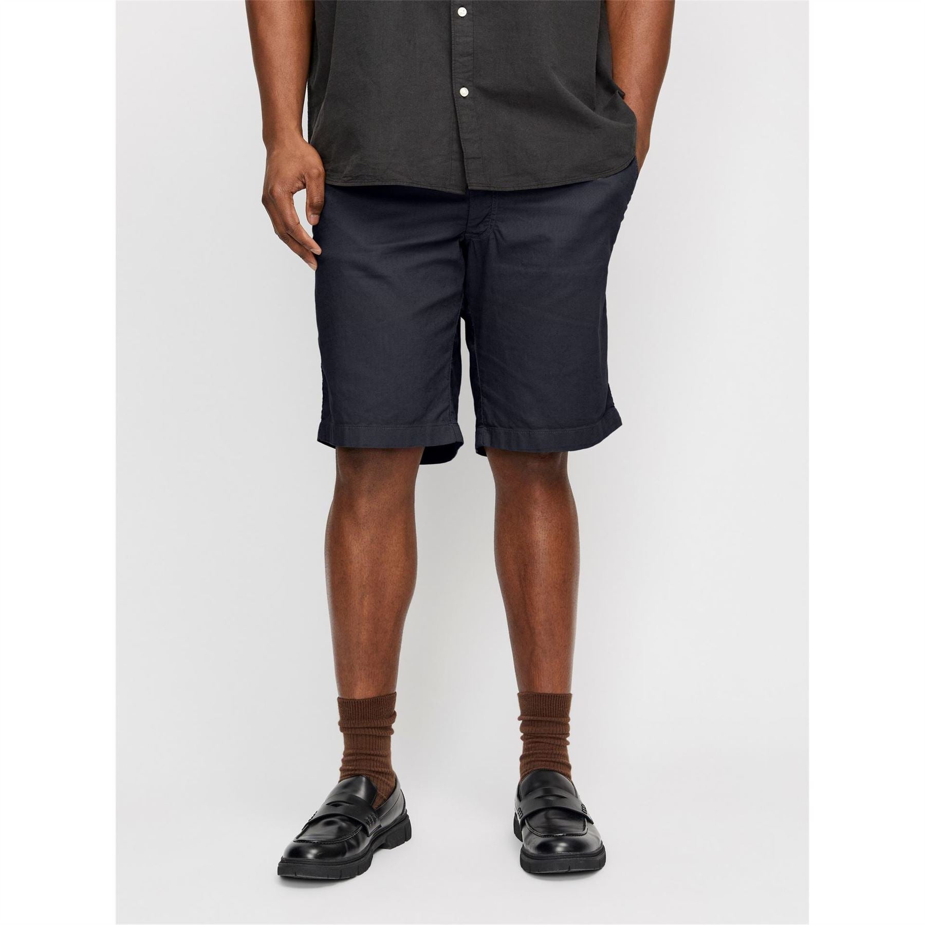 Jack and Jones Linen Plus Size Tracksuit Shorts