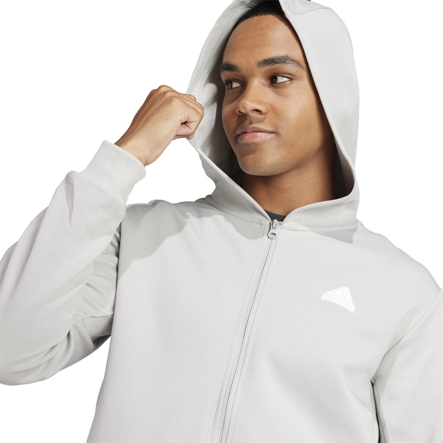 adidas Mens Future Icons 3 Stripes Full Zip Hoodie