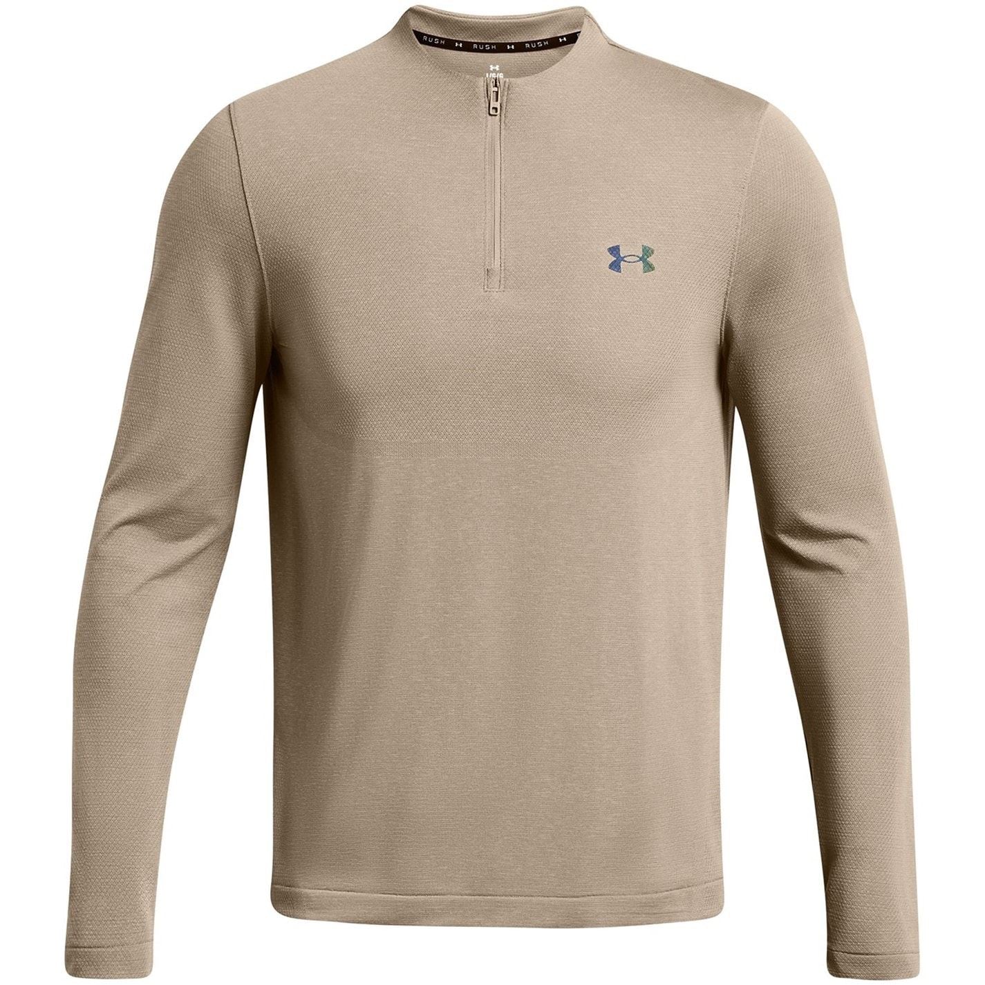 Under Armour Zip Neck Long Sleeve Performance T-Shirt