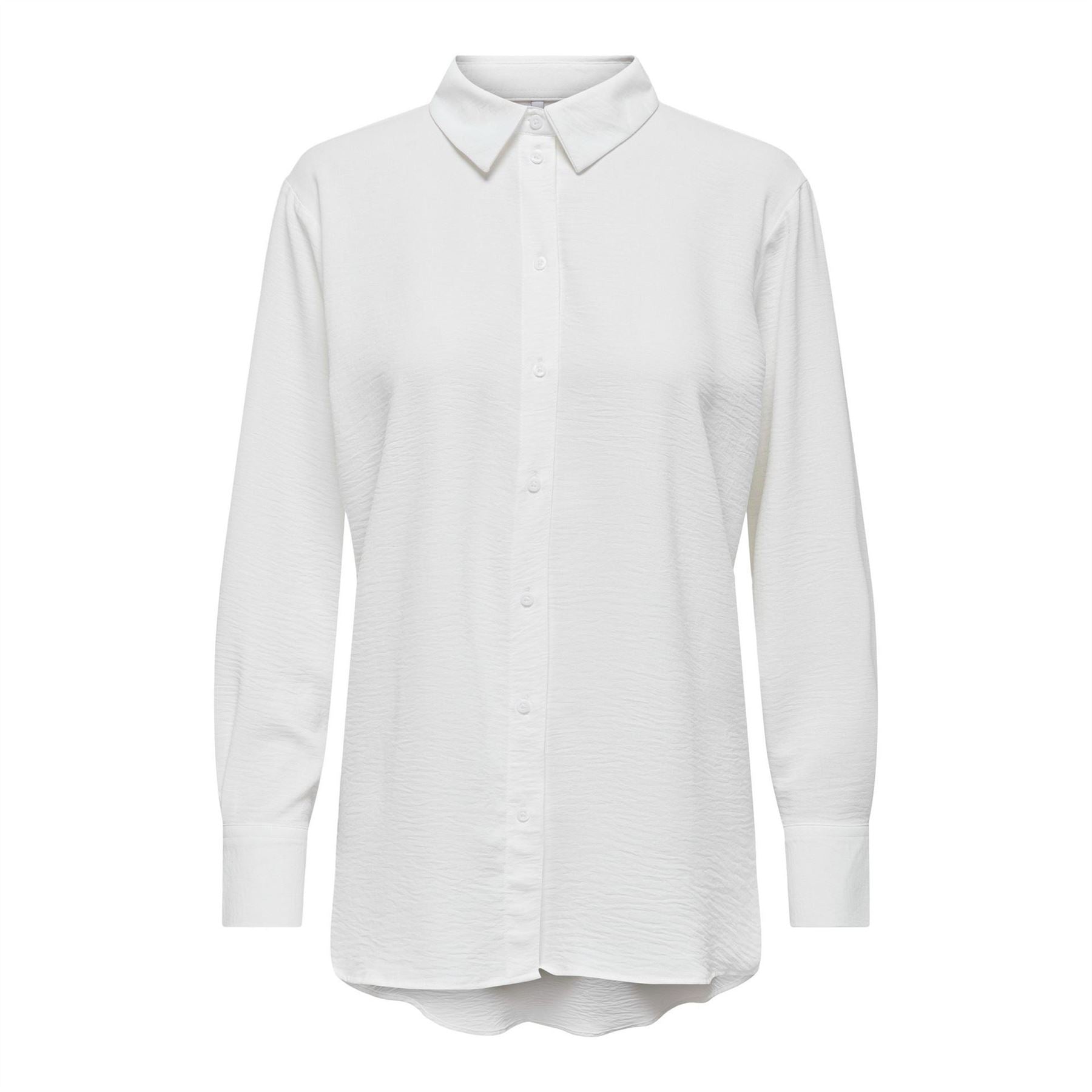 Only Collared Neck Shirt Collar Three-Quarter Sleeve Shirt