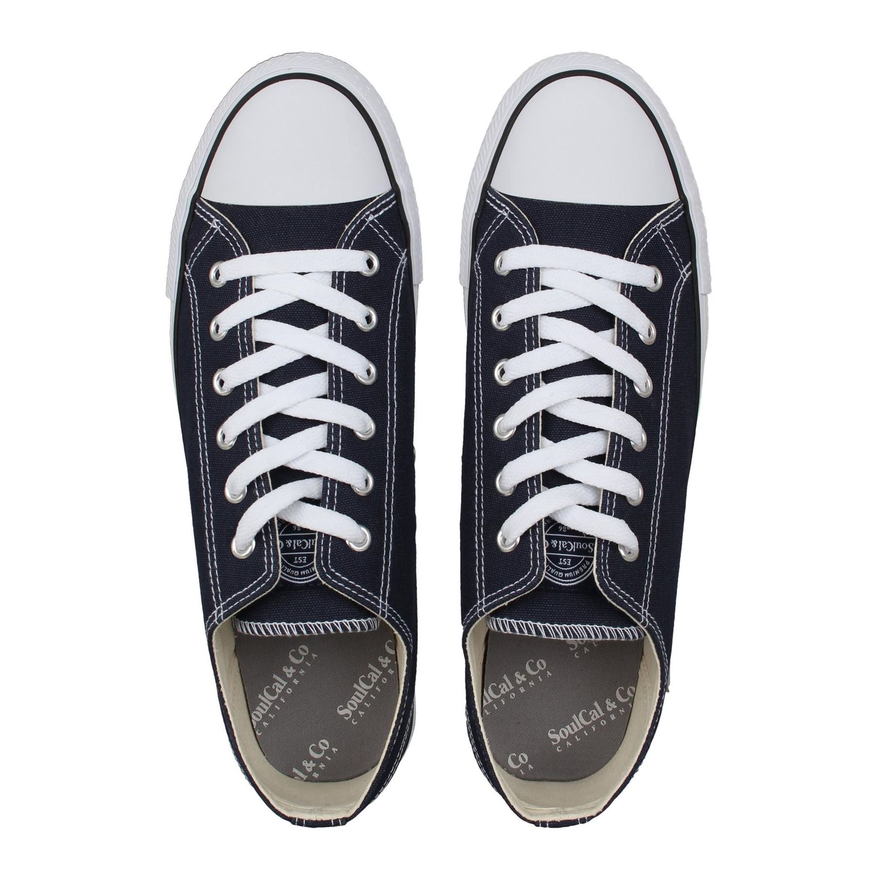 SoulCal Mens Canvasas Low Trainers