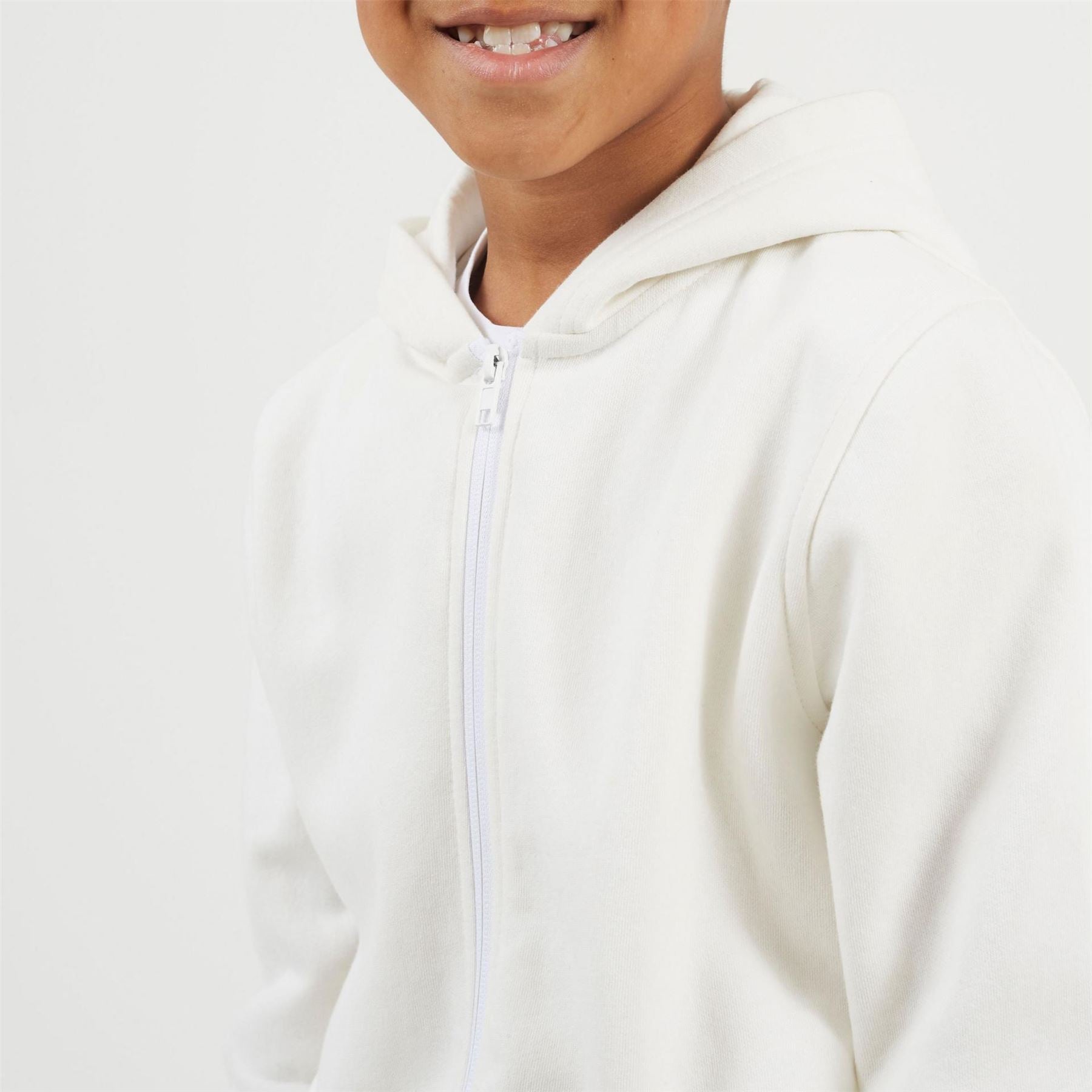 Brave Soul Solid Patterned Hooded Ribbed Cuff Sweat Jacket with Zipped Pocket