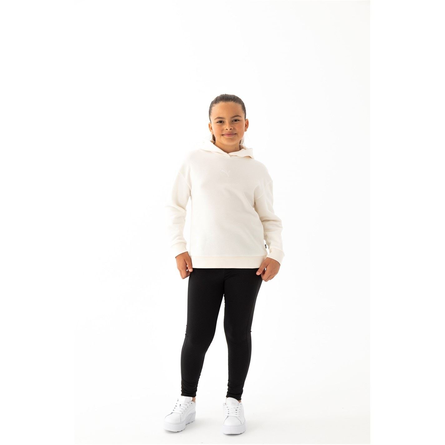 Puma Ess+ Contrast Fleece Hoodie Junior