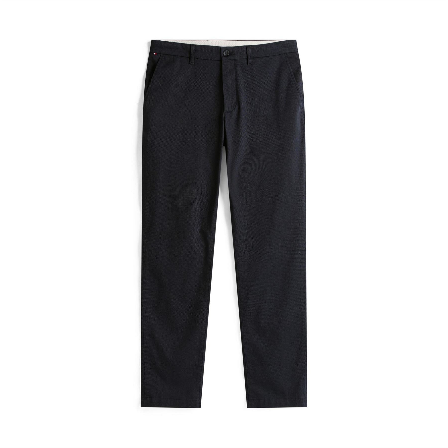 Tommy Hilfiger Denton Solid Patterned Straight Chinos
