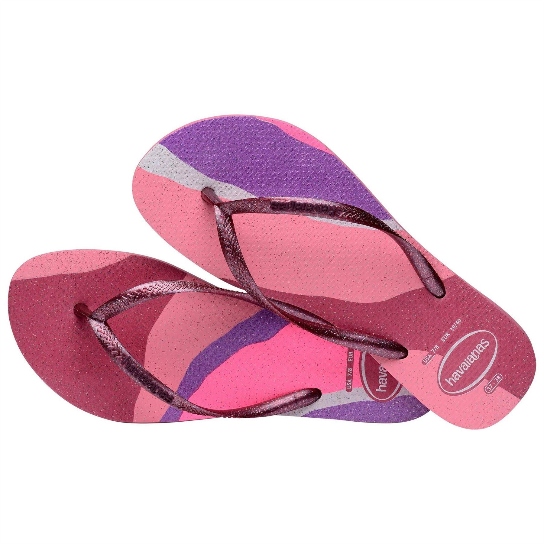 Havaianas Slim Palette Glow Velvet Rose Flip Flops