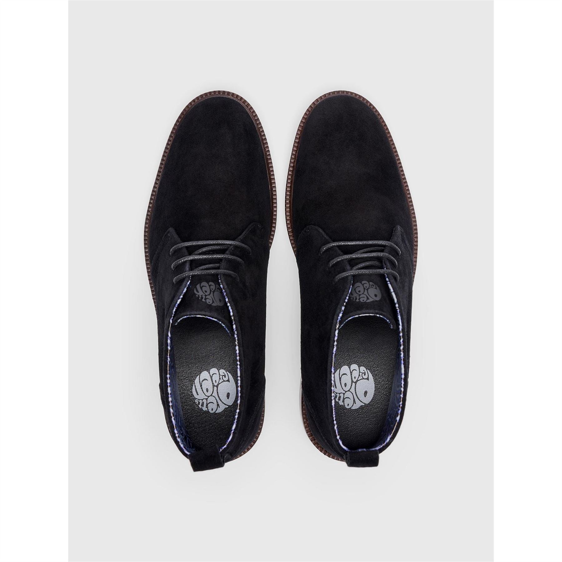 Pretty Green Solid Patterned Chukka Boots