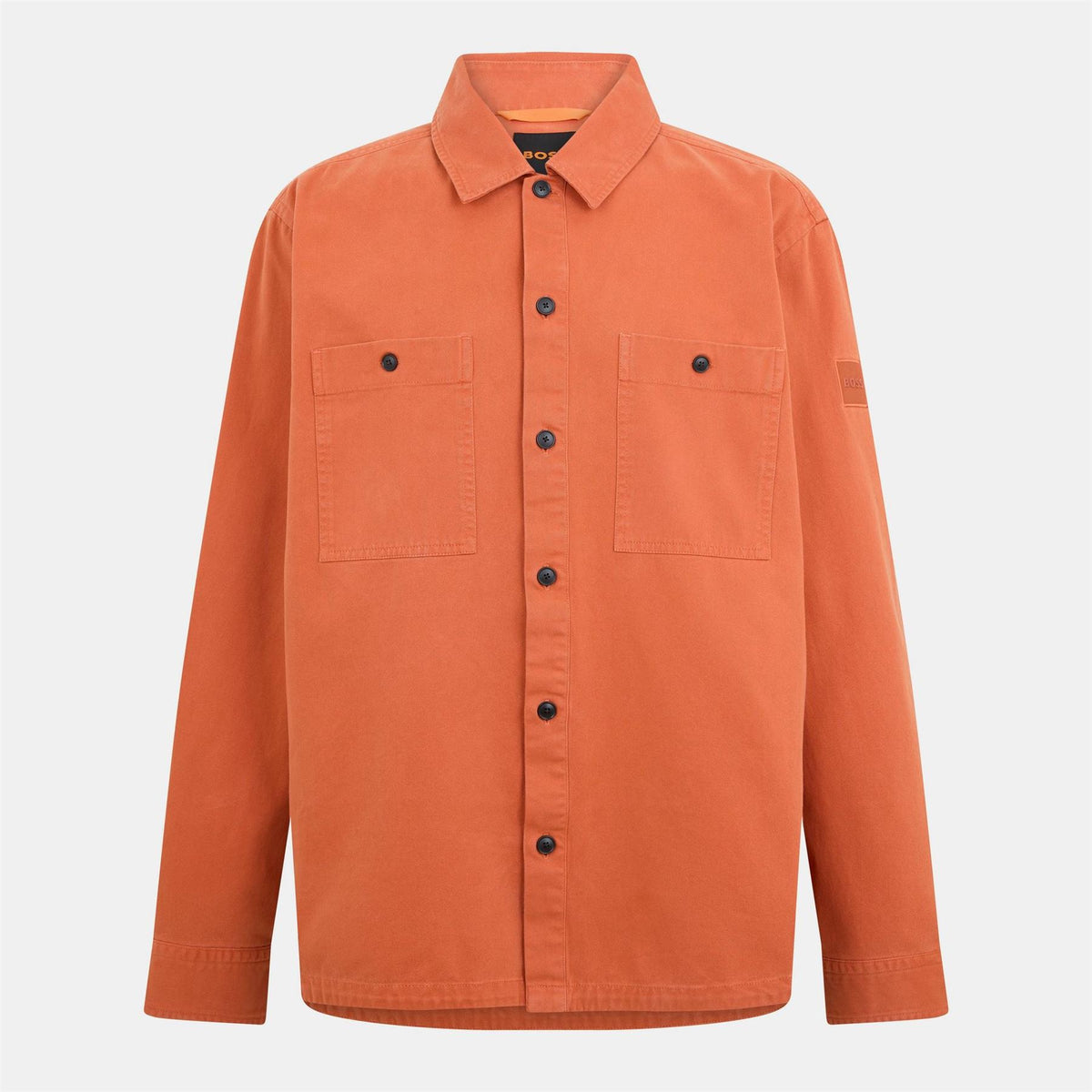 Boss Collared Neck Long Sleeve Cuff Regular Fit Shirt