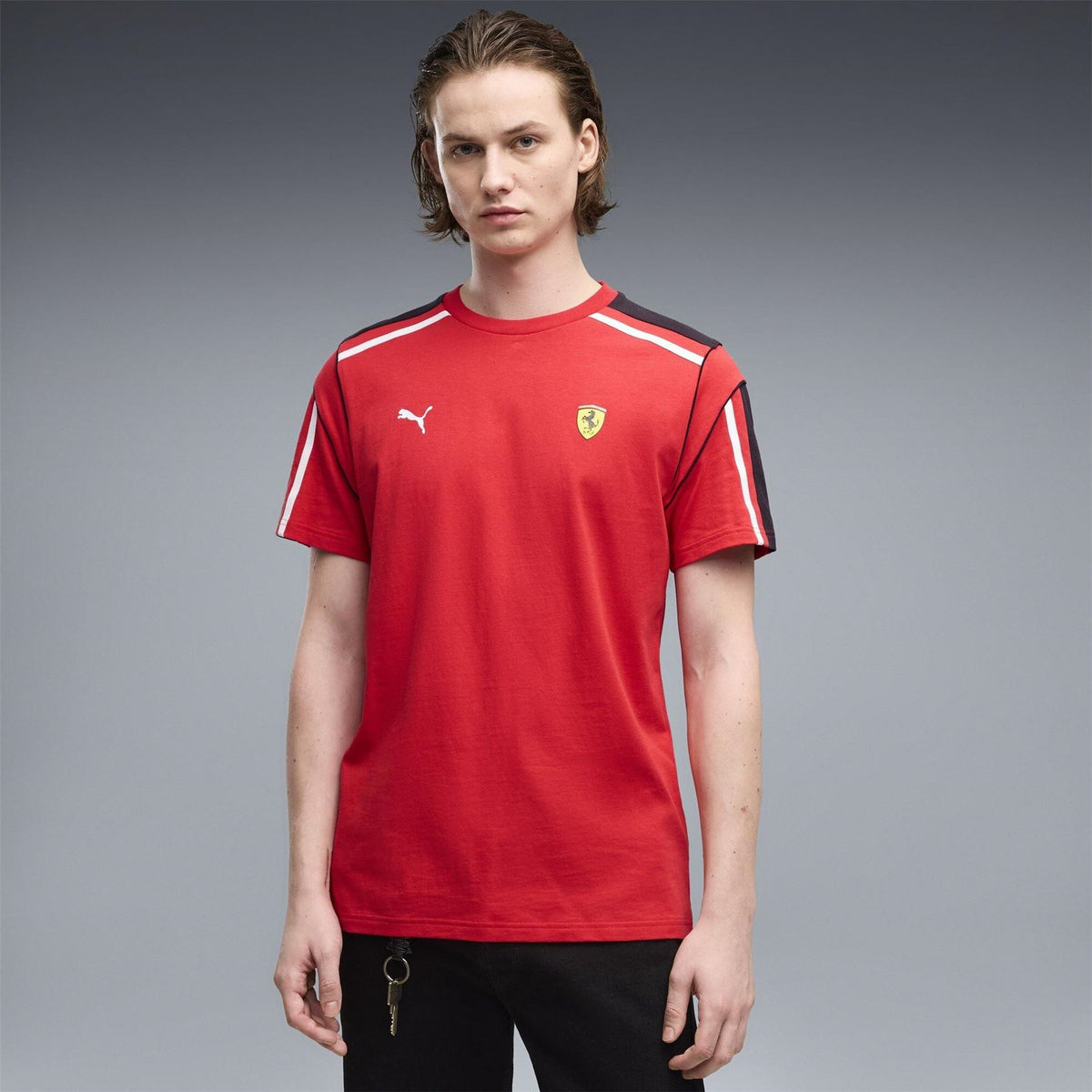 Puma Ferrari Crew Neck Short Sleeve Competition T-Shirt