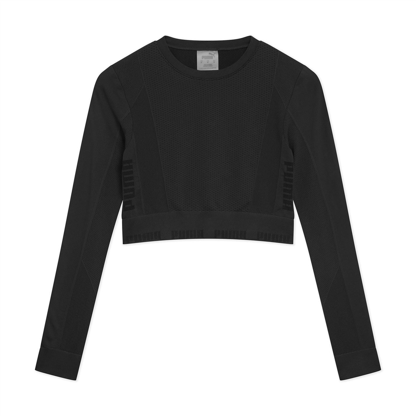 Puma Cropped Crew Neck Slim Fit Sweatshirt