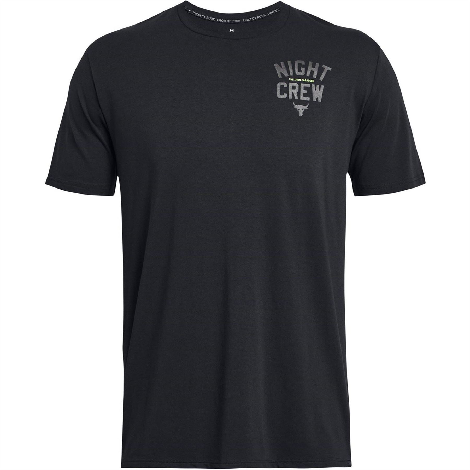 Under Armour Project Rock Night Graphic Crew Neck T-Shirt