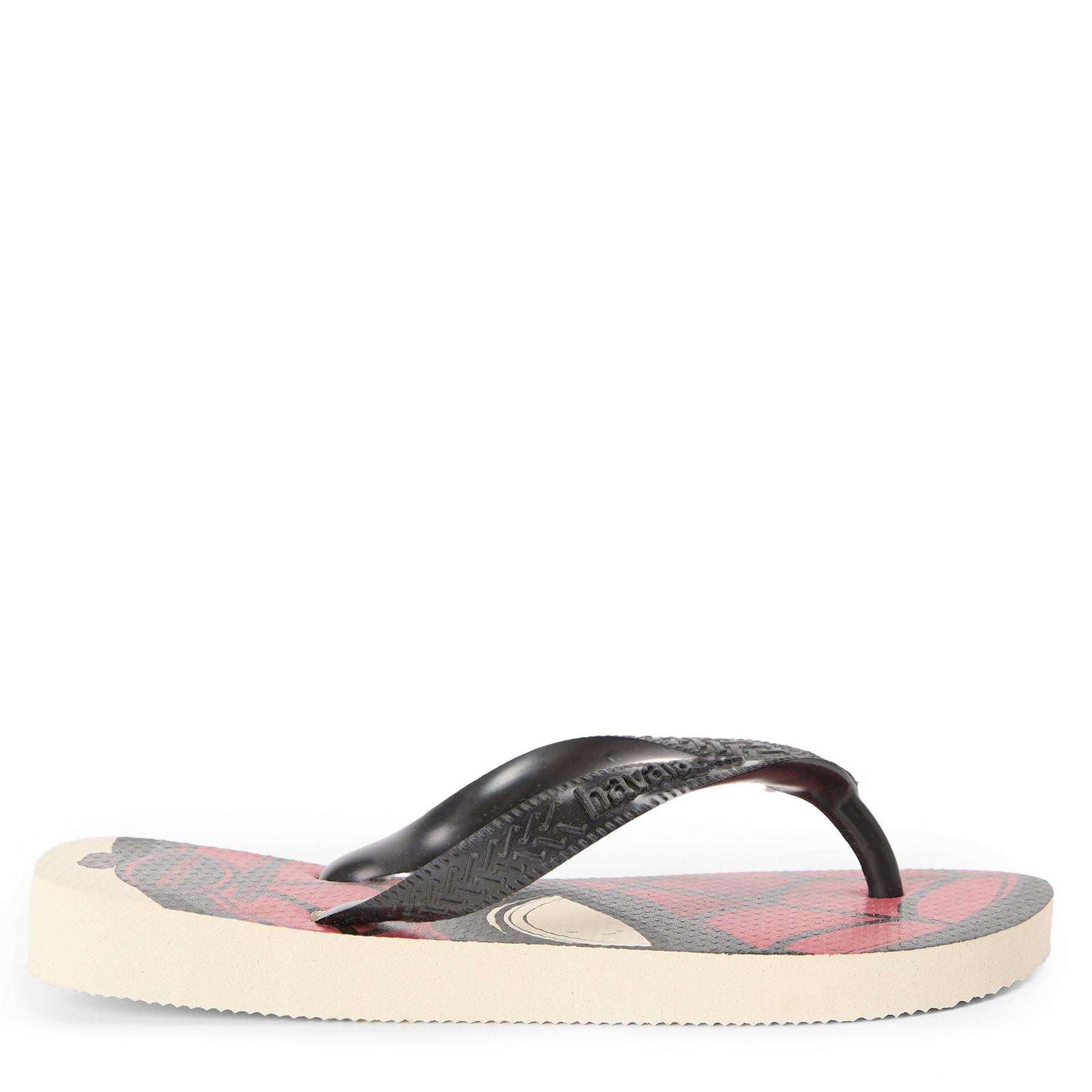 Havaianas Kids Marvel Logomania Beige Flip Flops