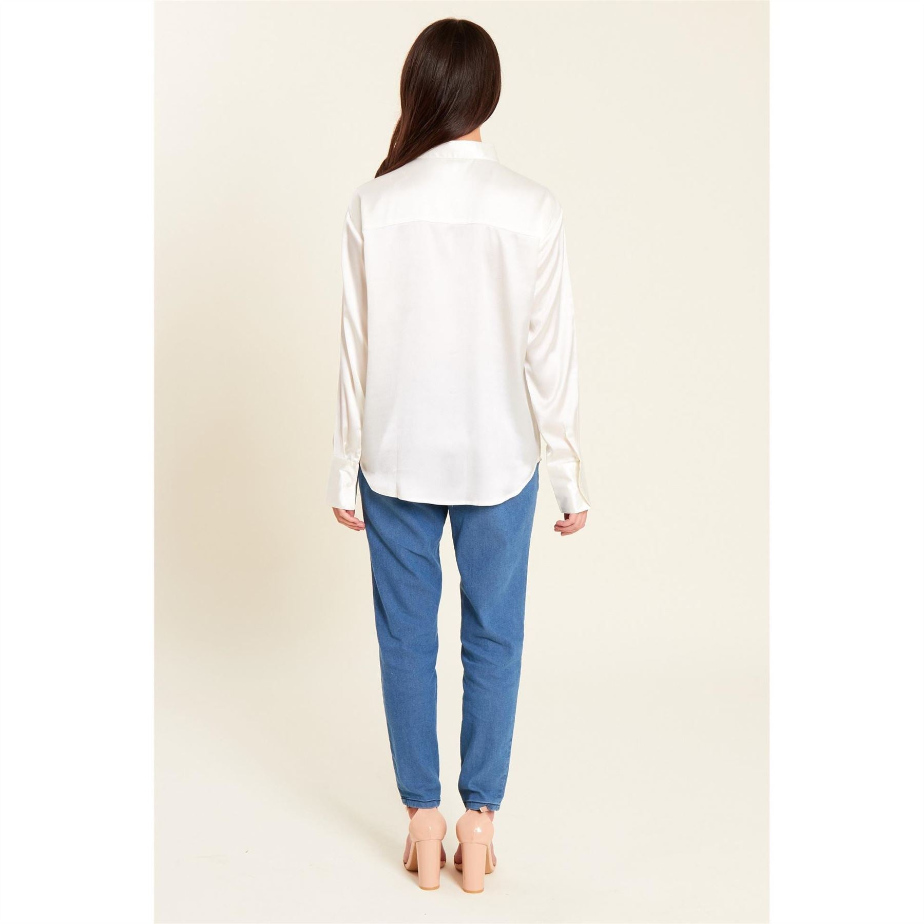 Be You Satin Long Sleeve Regular Fit Shirt